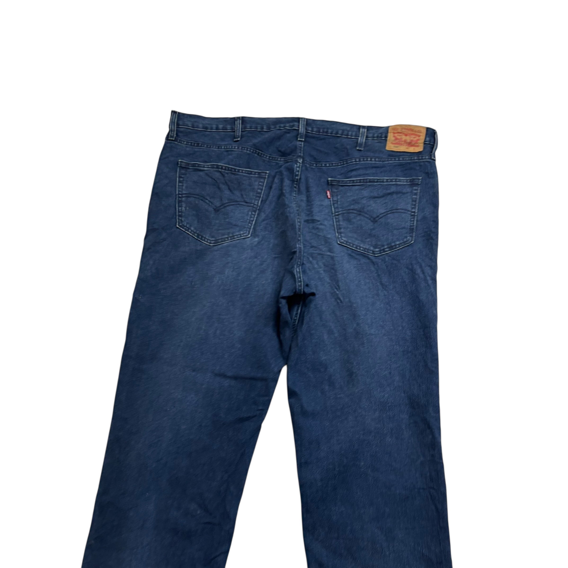 Levis 559 Jeans W48 L34 Mens Navy Blue Relaxed Straight Fit Stretch Denim (E)