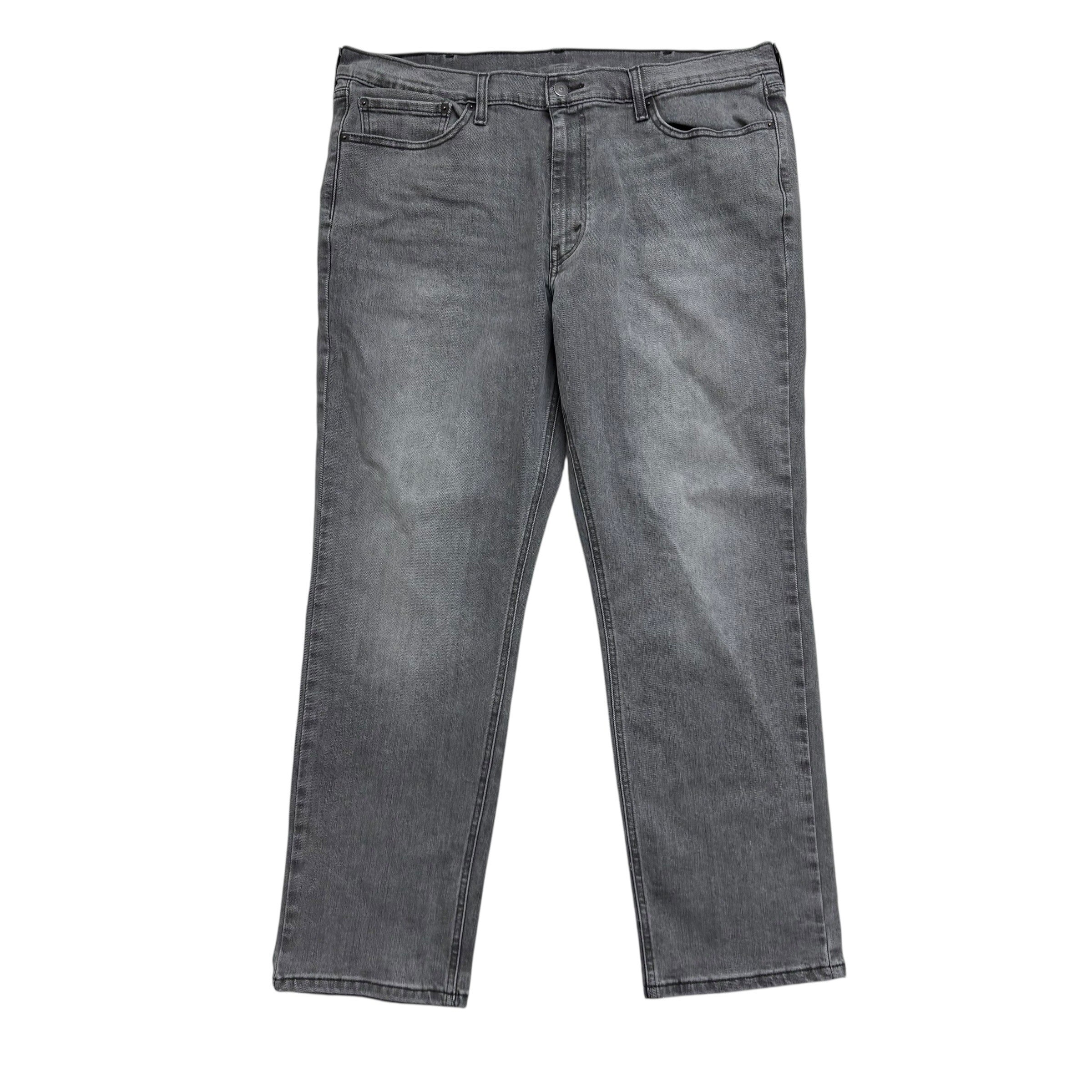 Levis 541 Jeans W38 L30 Mens Grey Athletic Tapered Fit Stretch Denim (E)