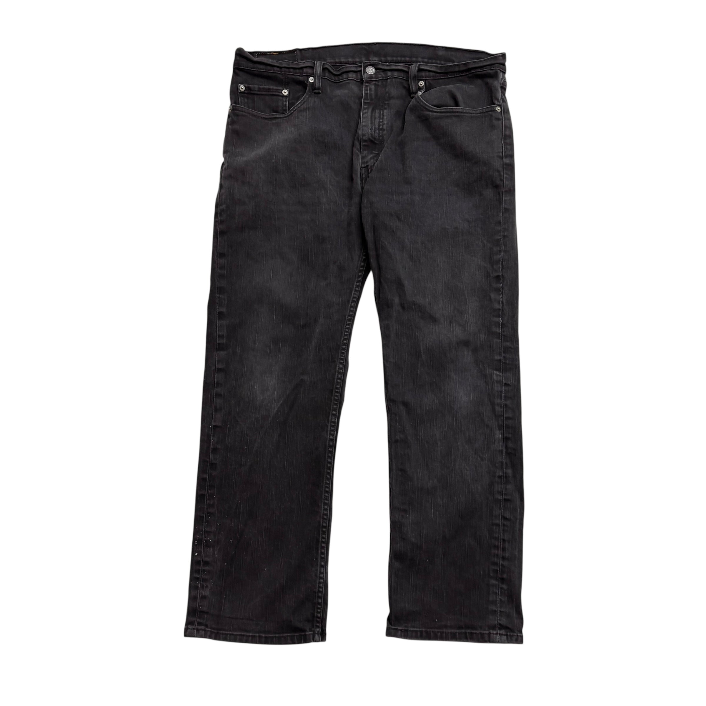 Levis 559 Jeans W38 L30 Mens Black Baggy Relaxed Straight Fit Stretch Denim (F)