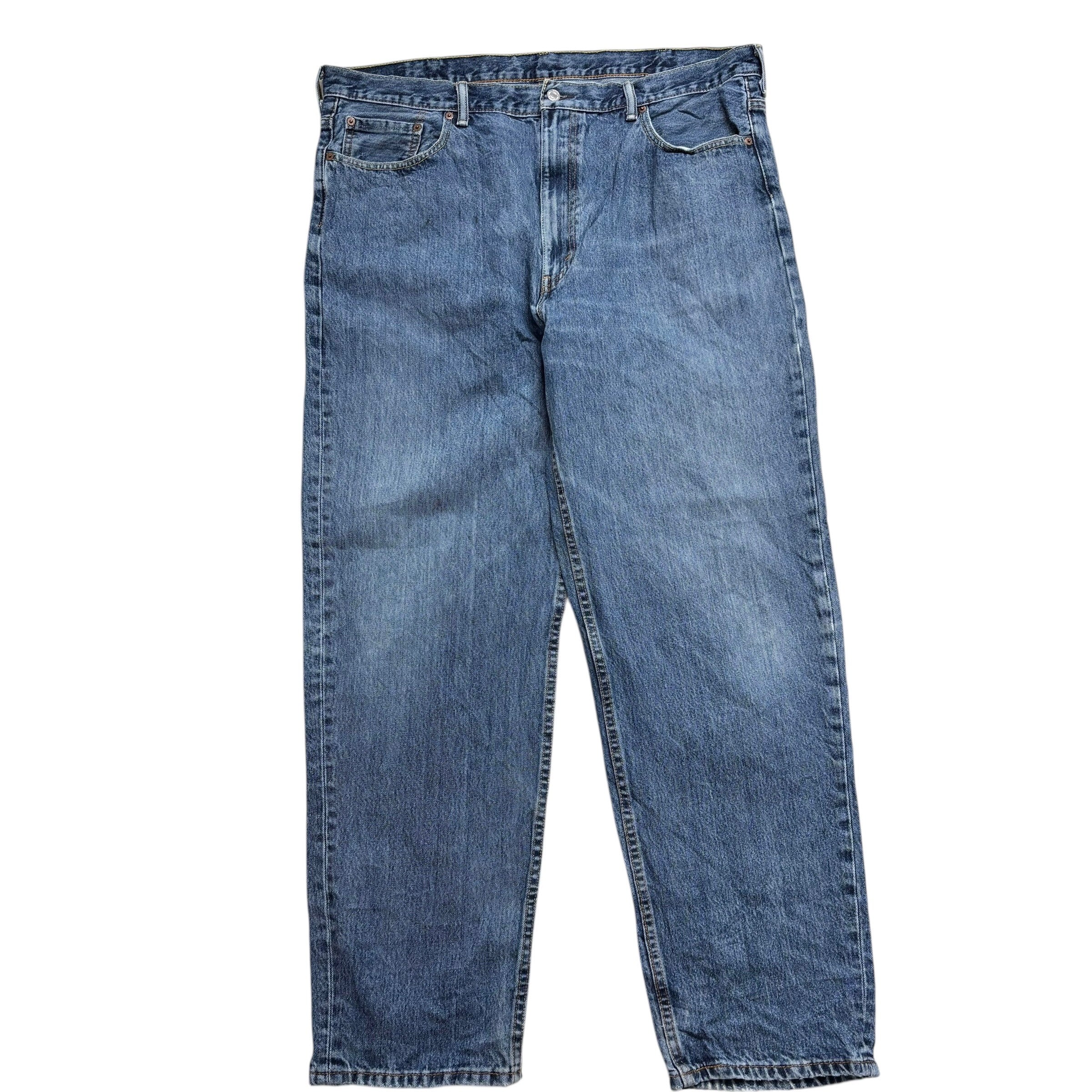 Levis 550 Jeans W42 L34 Mens Mid Blue Baggy Relaxed Straight Fit Denim