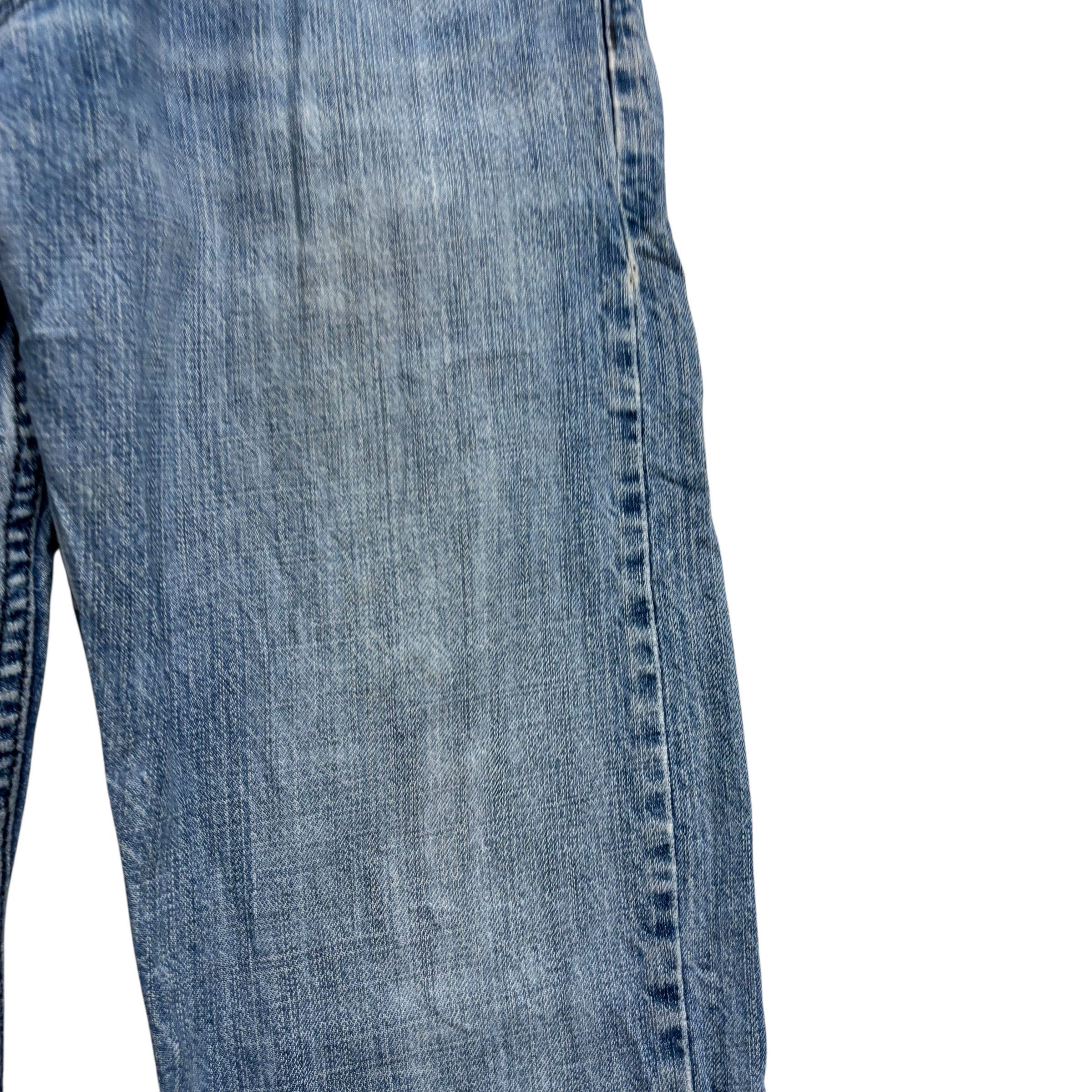 Levis 514 Jeans W32 L30 Mens Light Blue Regular Straight Fit Vintage Denim