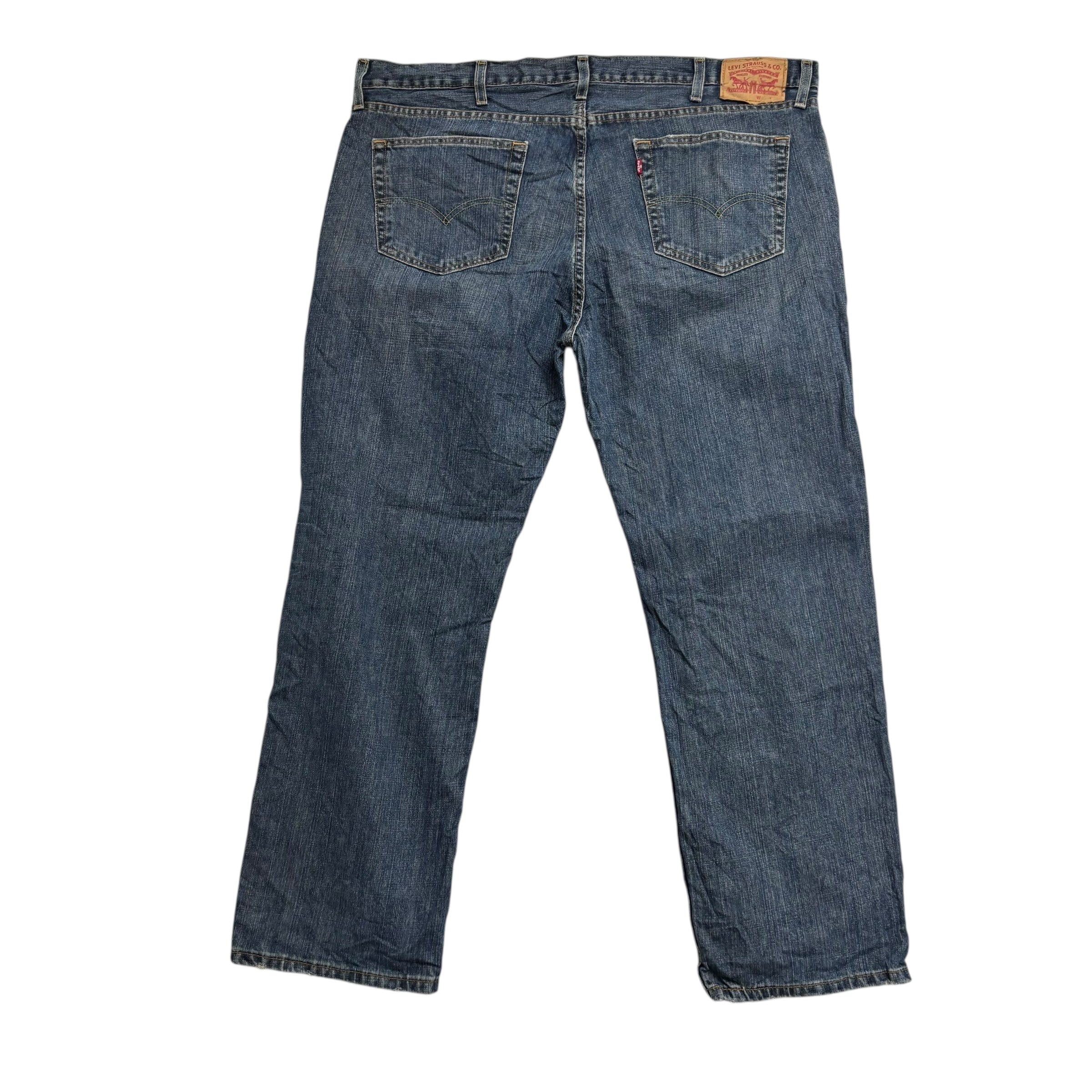 Levis 559 Jeans W42 L30 Mens Dark Blue Baggy Relaxed Straight Fit Denim (E)