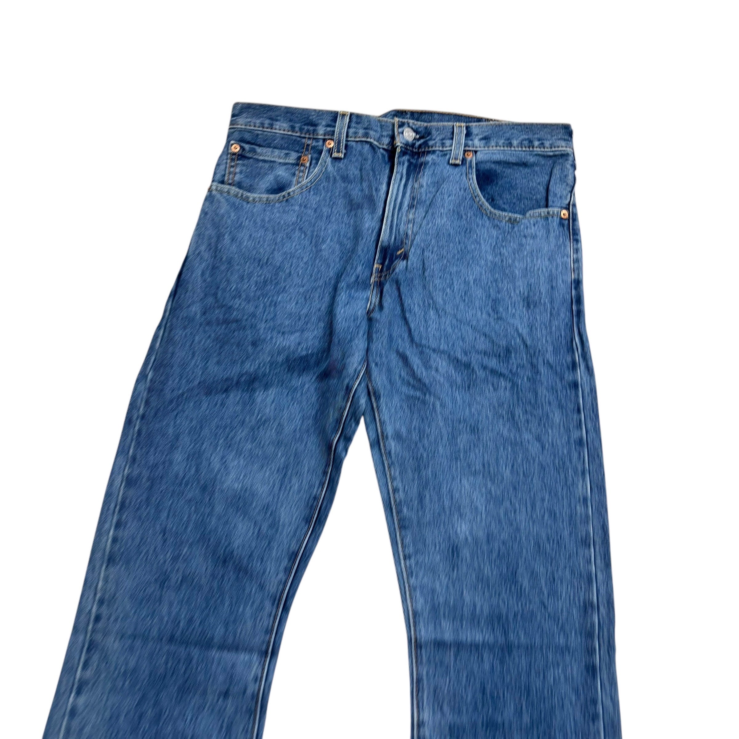 Levis 517 Jeans W32 L34 Mens Mid Blue Regular Bootcut Fit Denim (E)