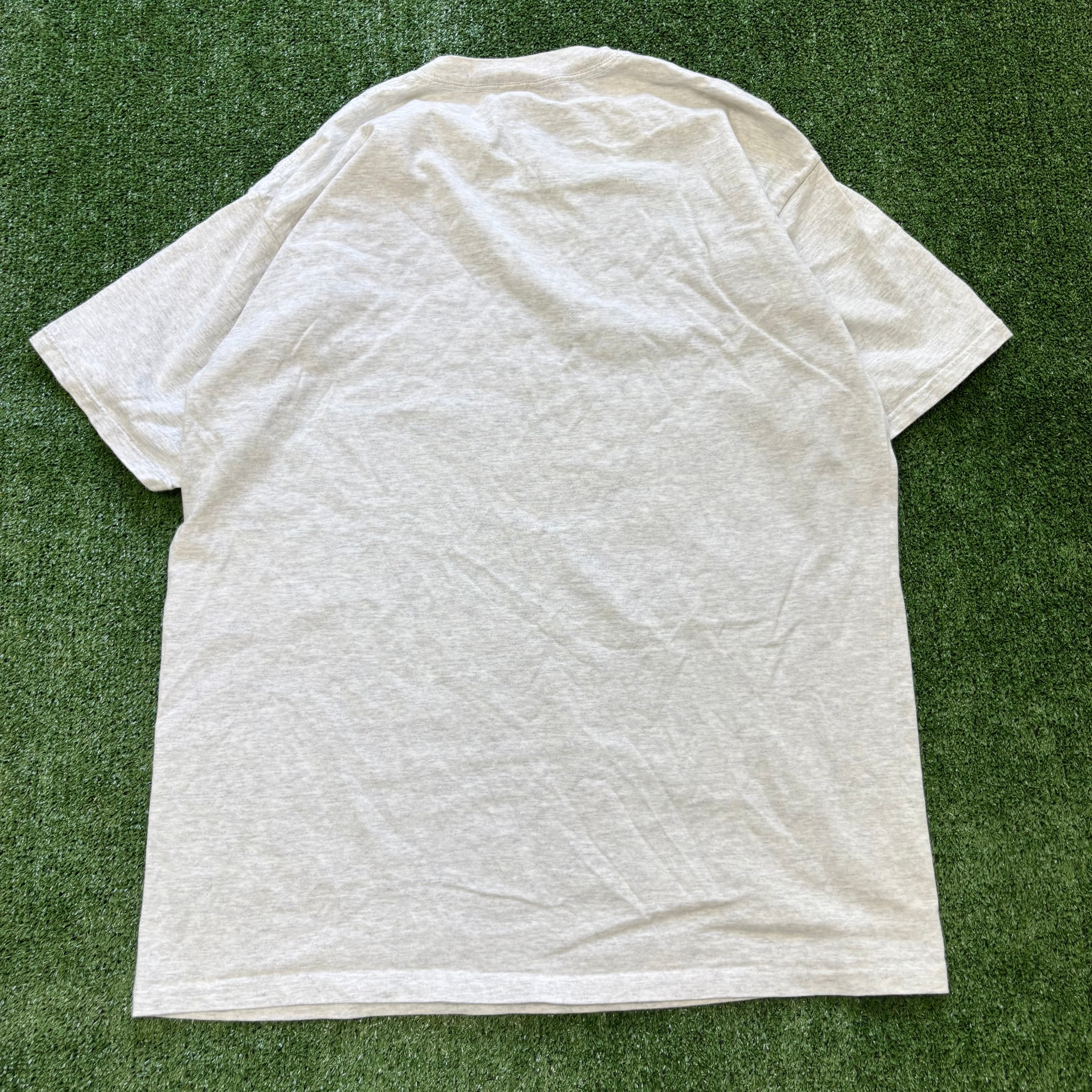 Vintage T Shirt Mens XL Grey Single Stitch Graphic Print 00s USA