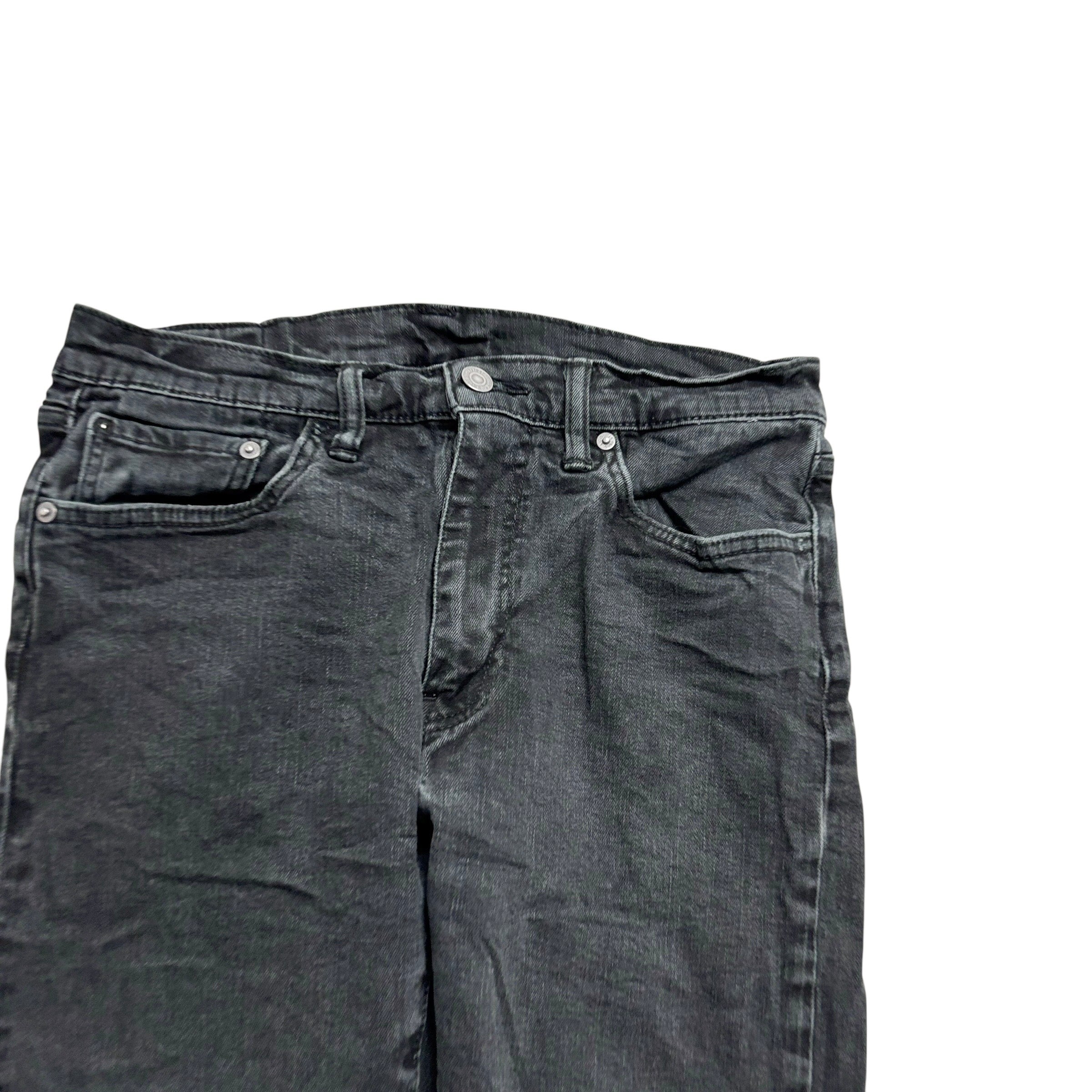 Levis 513 Jeans W30 L30 Mens Black Slim Straight Fit Stretch Denim