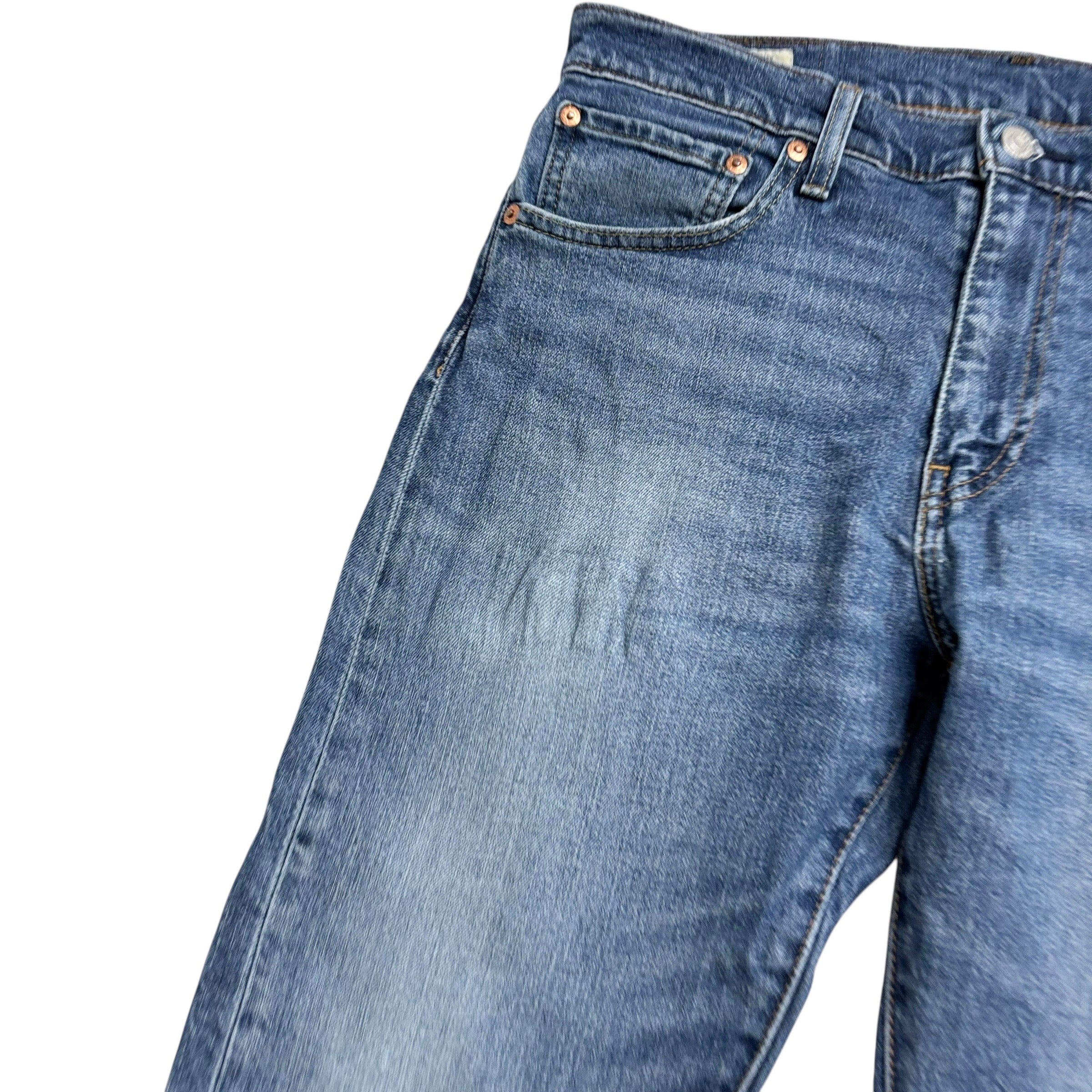 Levis 512 Jeans W33 L32 Mens Mid Blue Slim Tapered Fit Stretch Premium Denim