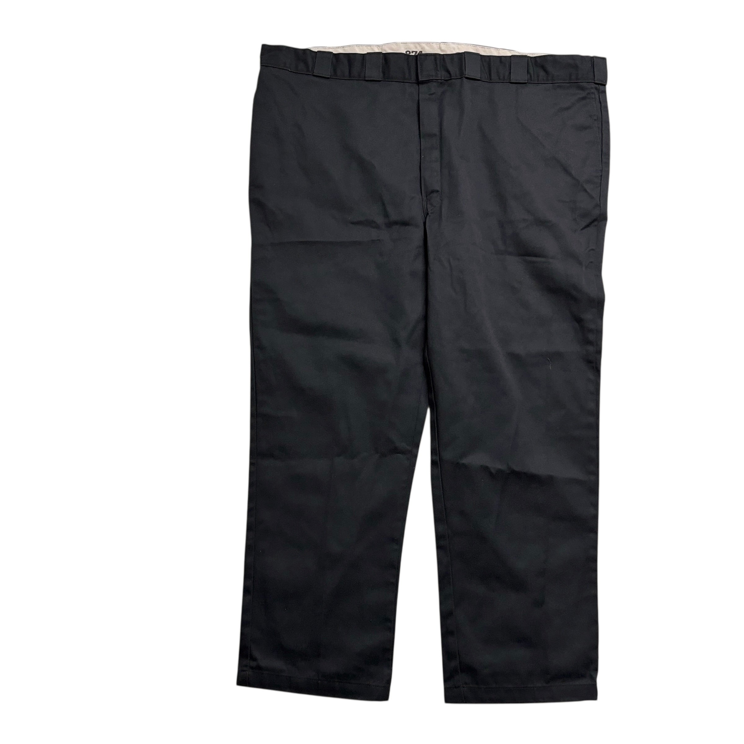 Dickies 874 Trousers W50 L32 Mens Black Original Straight Fit Pants (E)