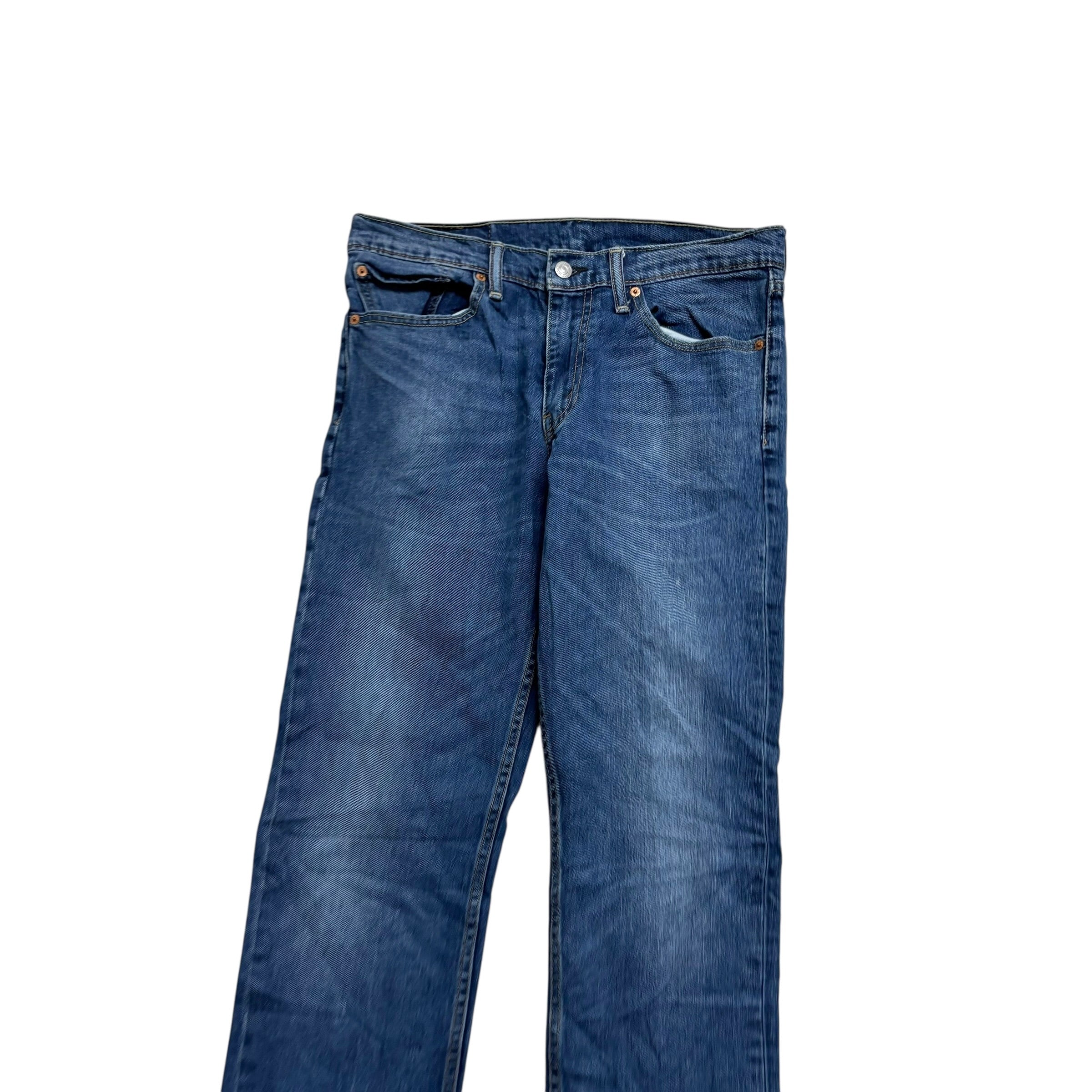 Levis 511 Jeans W32 L34 Mens Mid Blue Slim Fit Stretch Denim (E)