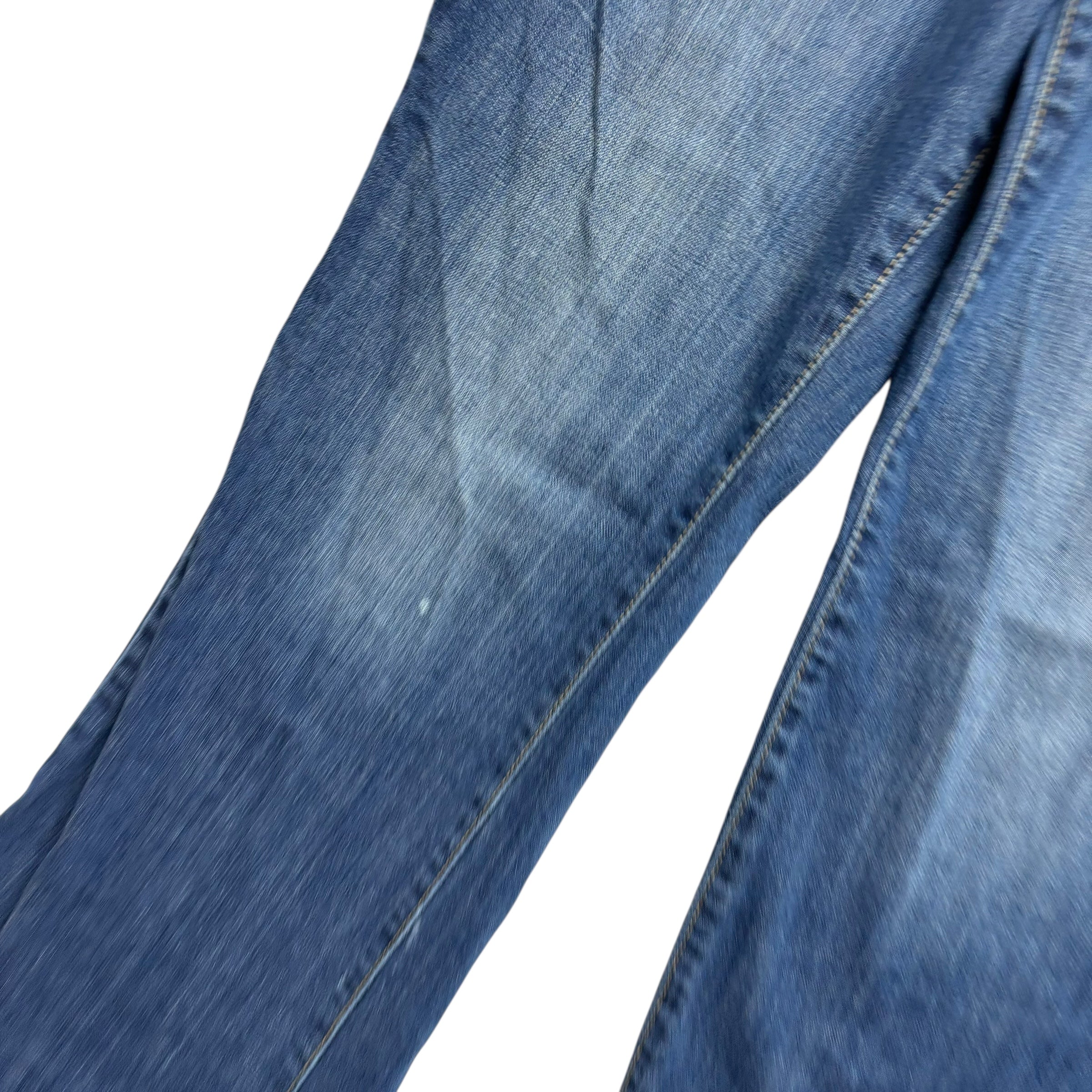 Levis 515 Jeans W34 L32 Womens Mid Blue Regular Bootcut Fit Vintage Stretch