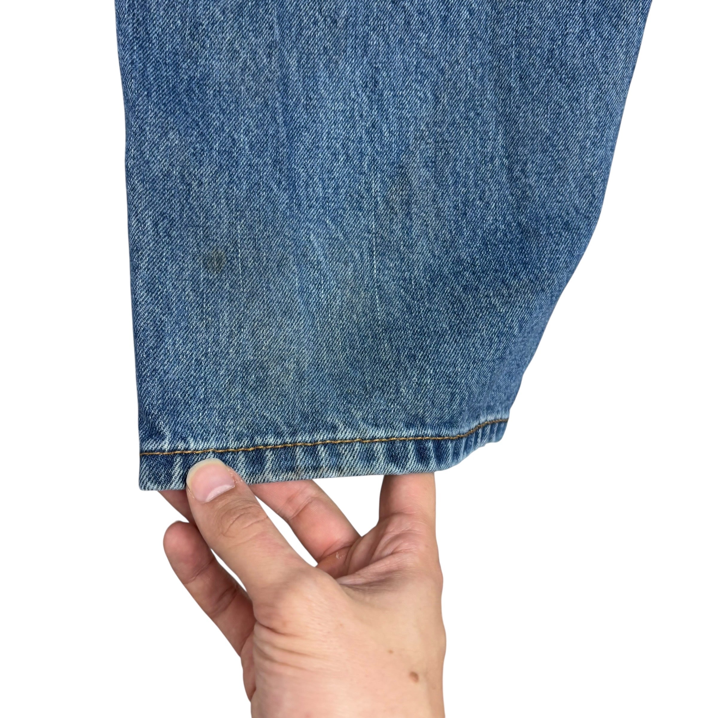 Levis 550 Jeans W38 L30 Mens Mid Blue Baggy Relaxed Straight Fit Denim