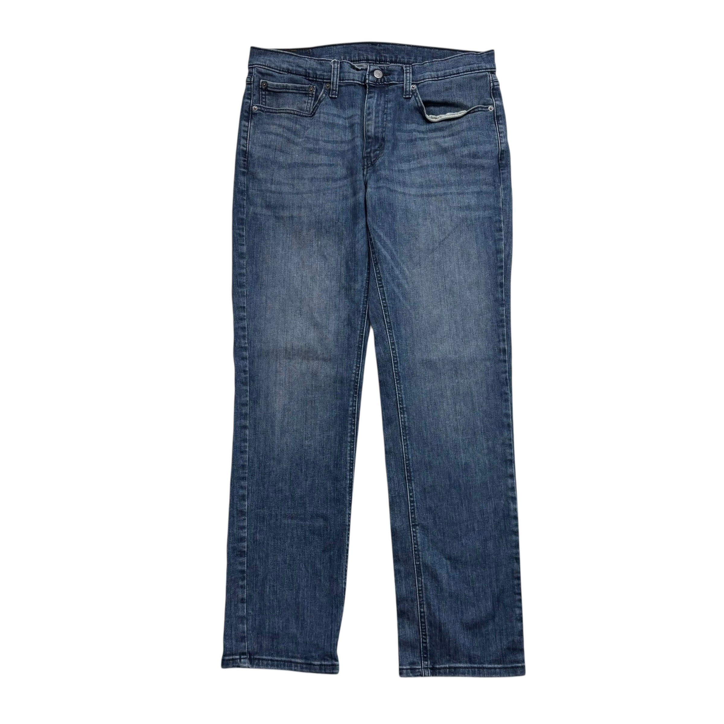 Levis 541 Jeans W34 L34 Mens Navy Blue Athletic Tapered Fit Stretch Denim