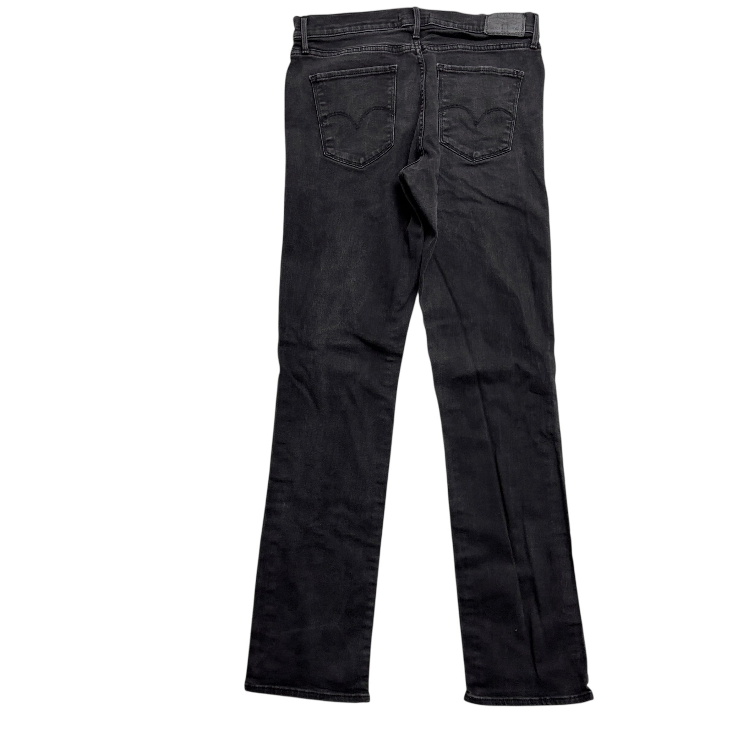 Levis 314 Jeans W31 L34 Womens Black Shaping Straight Stretch Denim