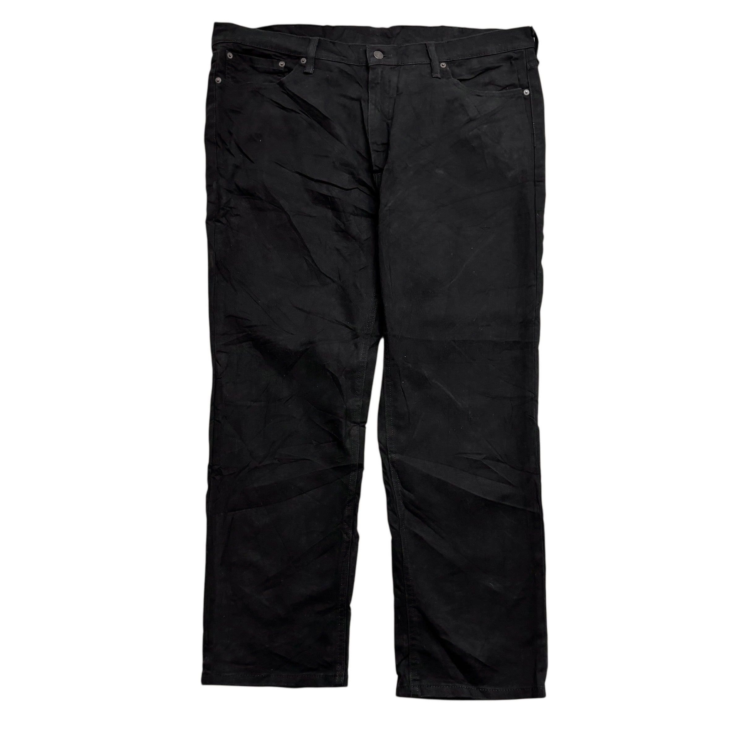 Levis 541 Jeans W42 L30 Mens Black Athletic Tapered Fit Stretch Denim (E)