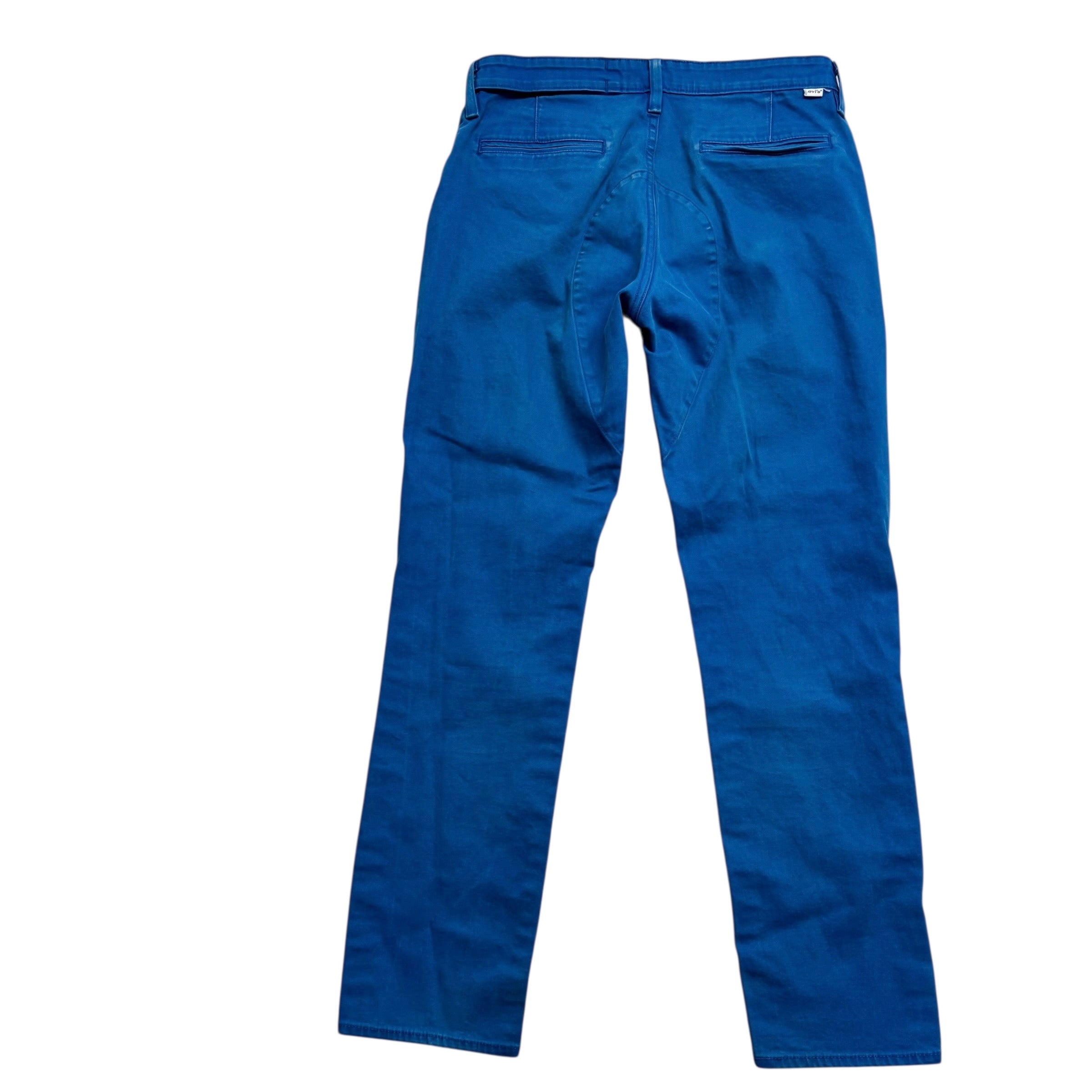 Levis Commuter Trousers W32 L30 Mens Blue Slim Fit Stretch Pants