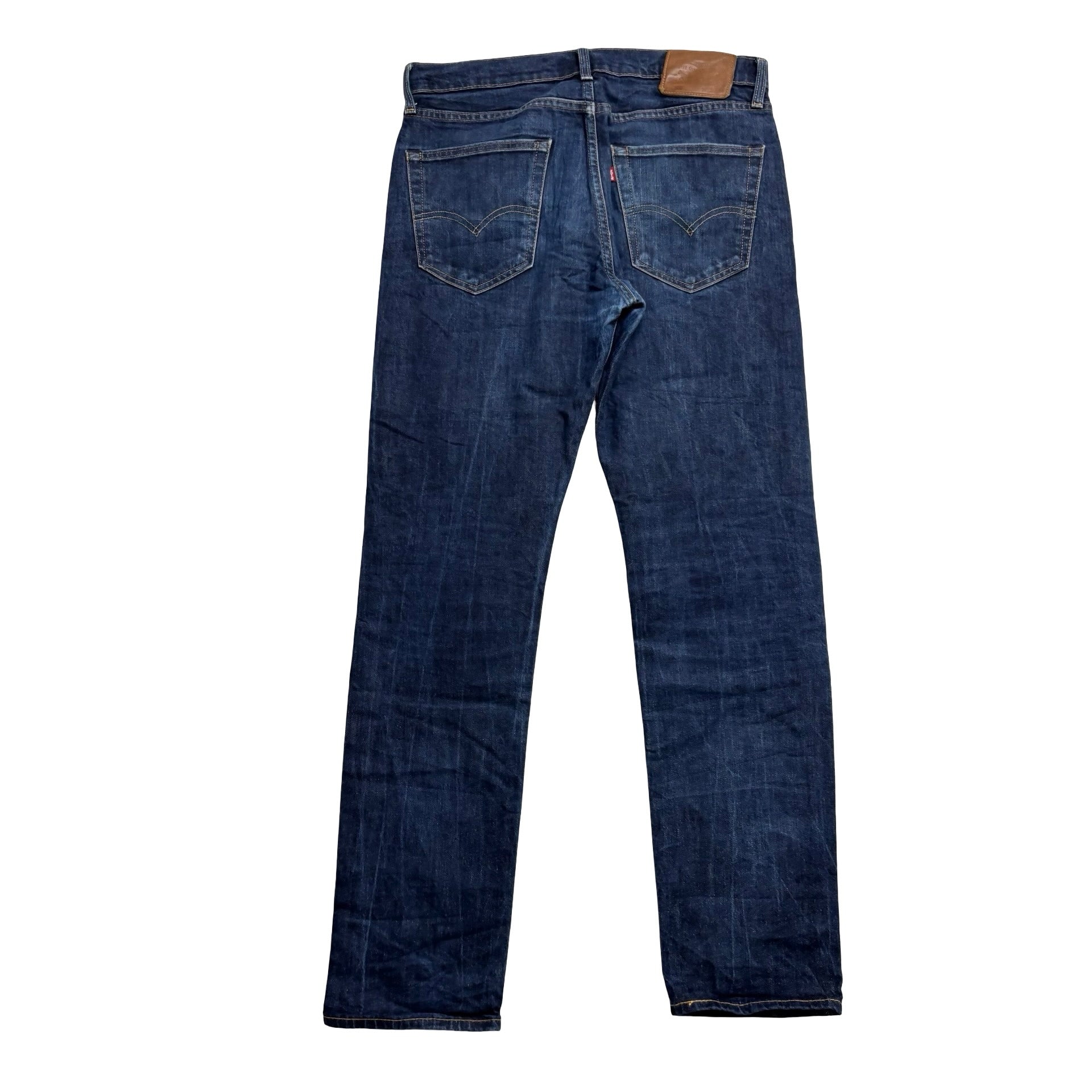 Levis 502 Jeans W32 L33 Mens Dark Blue Regular Tapered Fit Stretch Premium