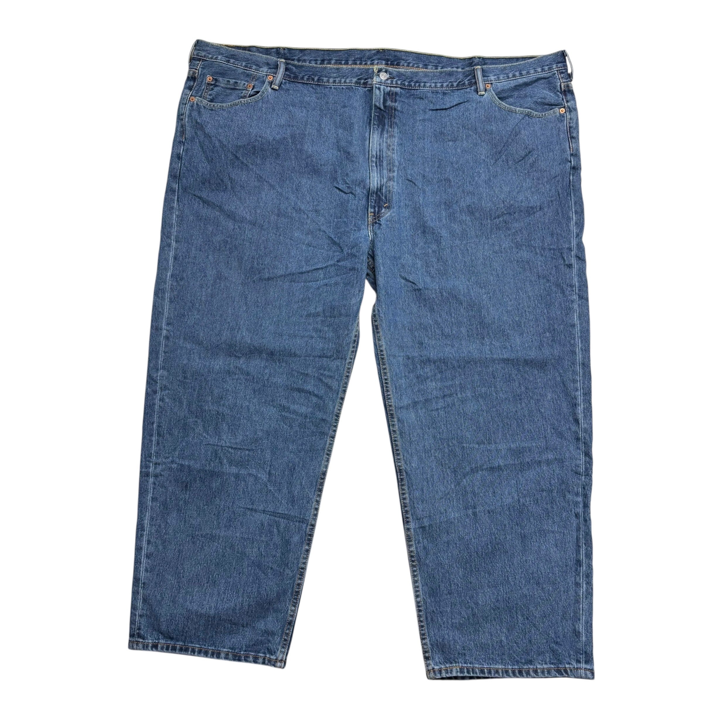 Levis 550 Jeans W58 L30 Mens Mid Blue Baggy Relaxed Straight Fit Denim (E)