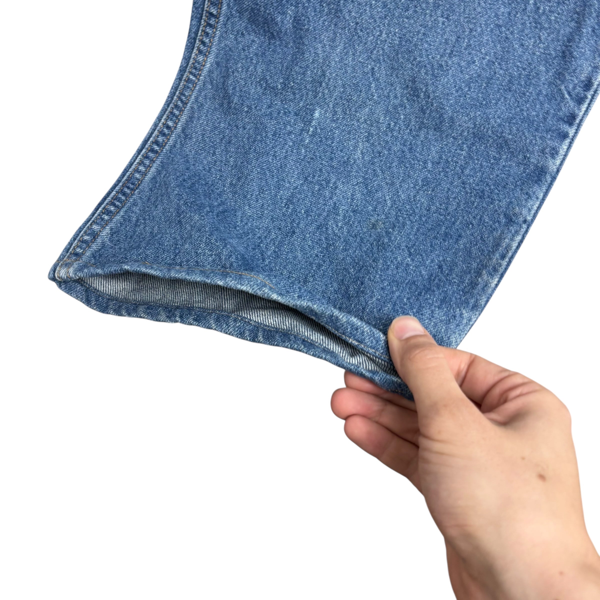 Levis Jeans W42 L29 Mens Mid Blue Baggy Relaxed Straight Fit Vintage Denim