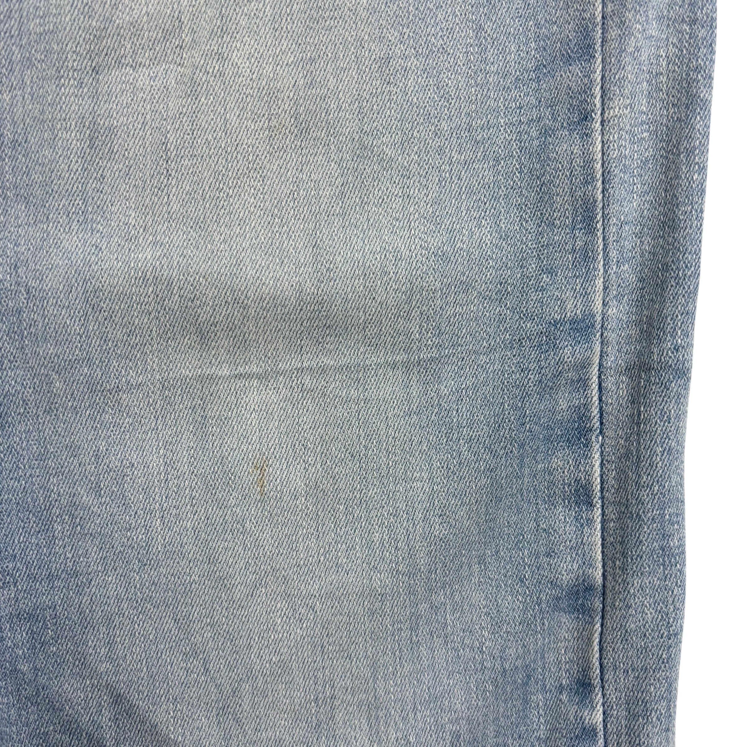 Levis 502 Jeans W32 L30 Mens Light Blue Regular Tapered Fit Stretch Denim