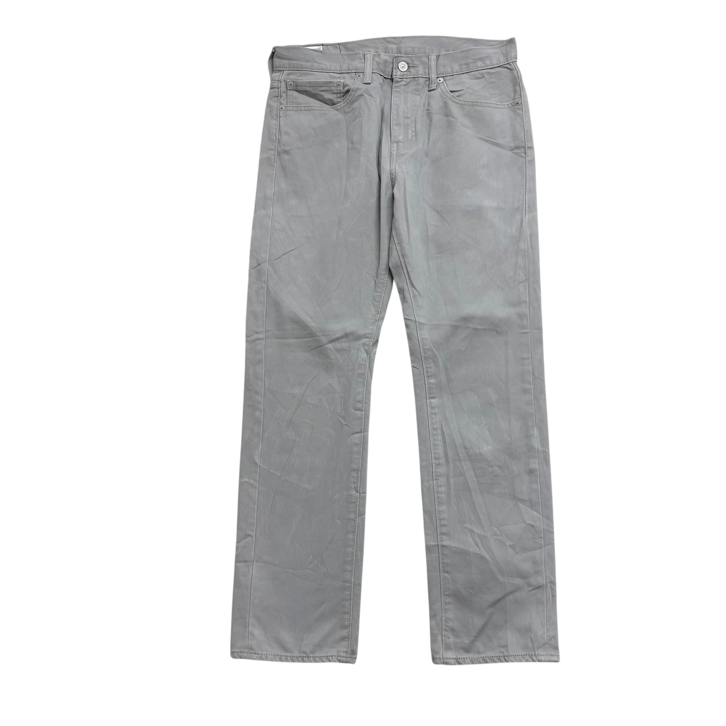 Levis 513 Jeans W32 L30 Mens Grey Slim Straight Fit Denim (E)