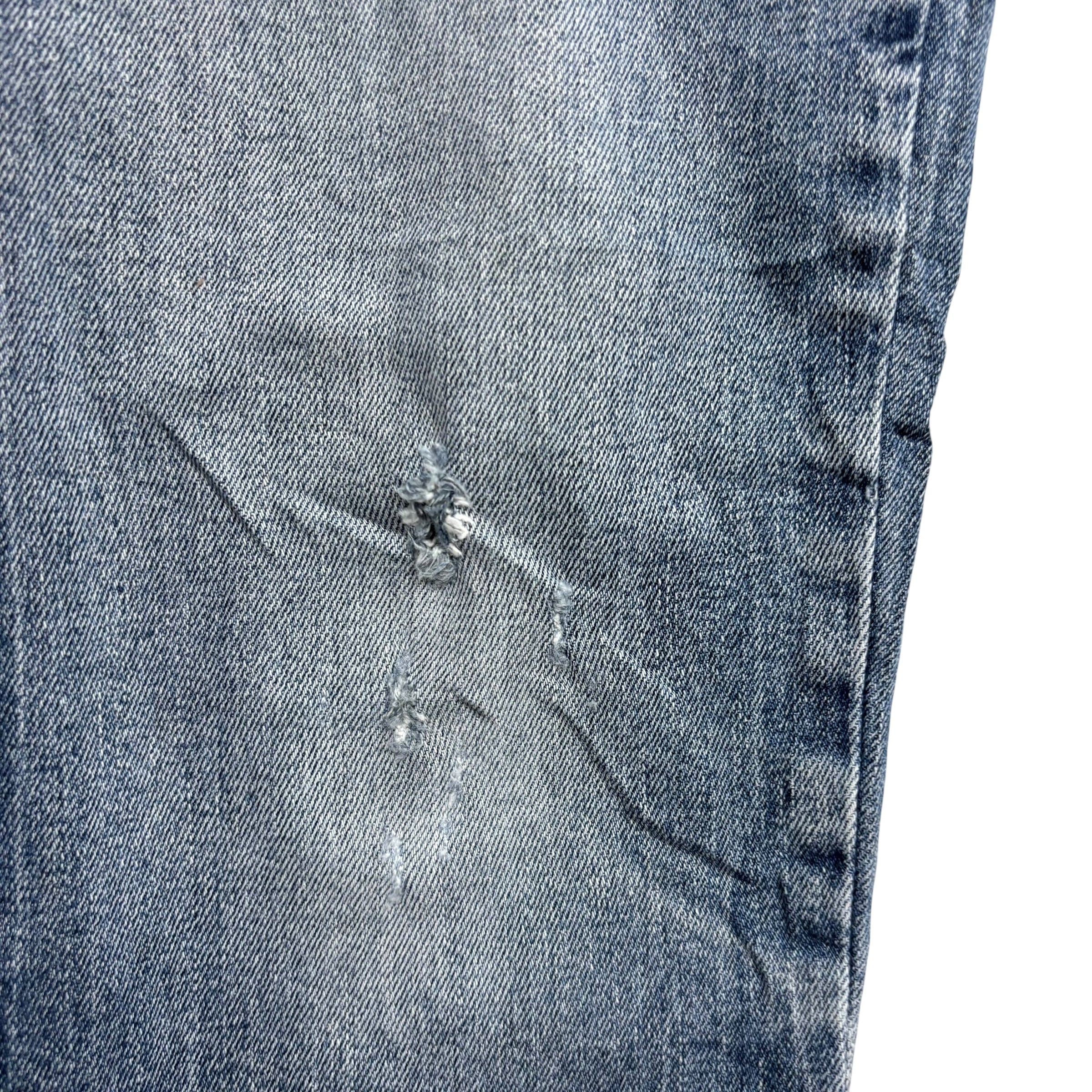 Levis 541 Jeans W34 L34 Mens Mid Blue Athletic Tapered Fit Stretch Denim (F)