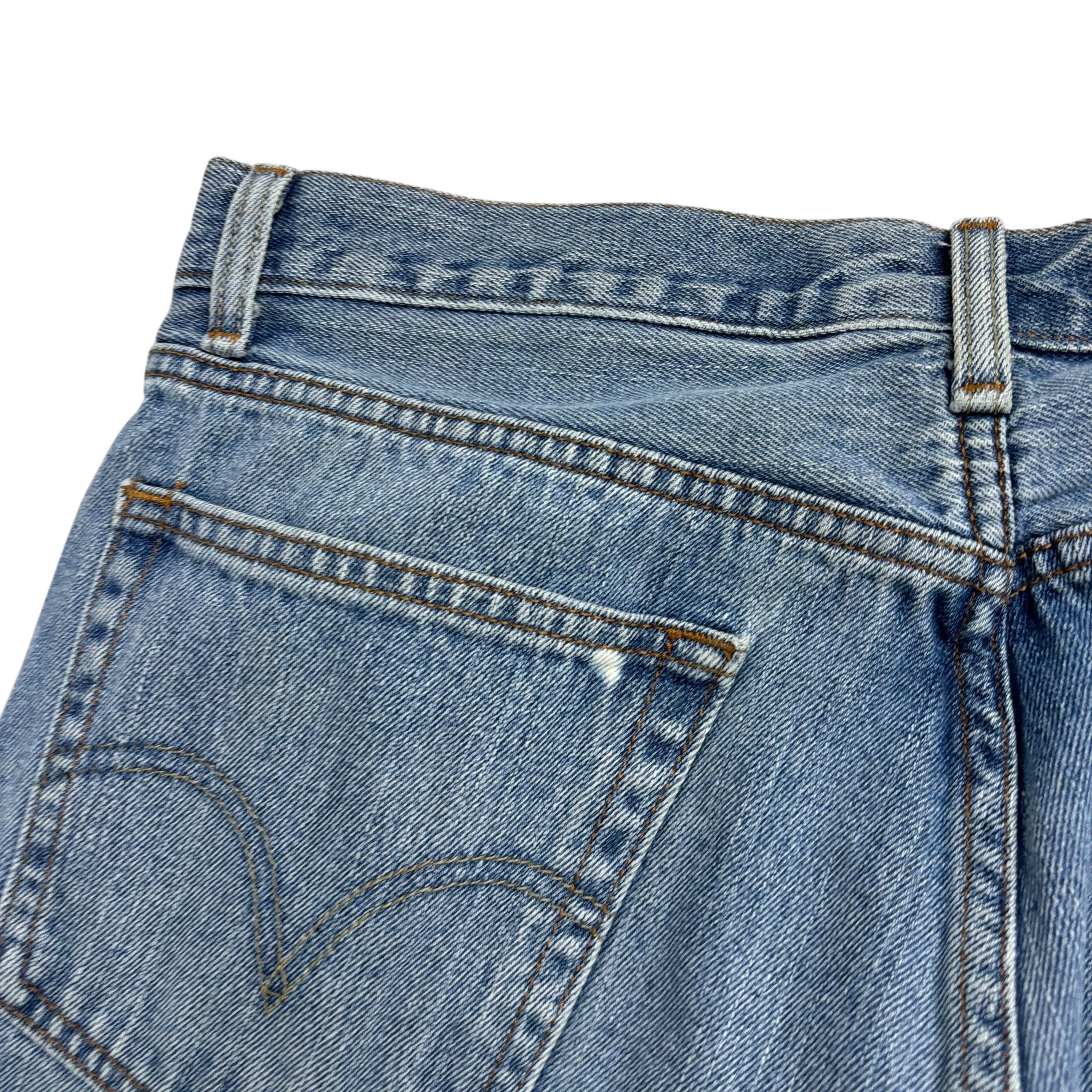 Levis 505 Jeans W33 L31 Mens Light Blue Regular Straight Fit Vintage Denim