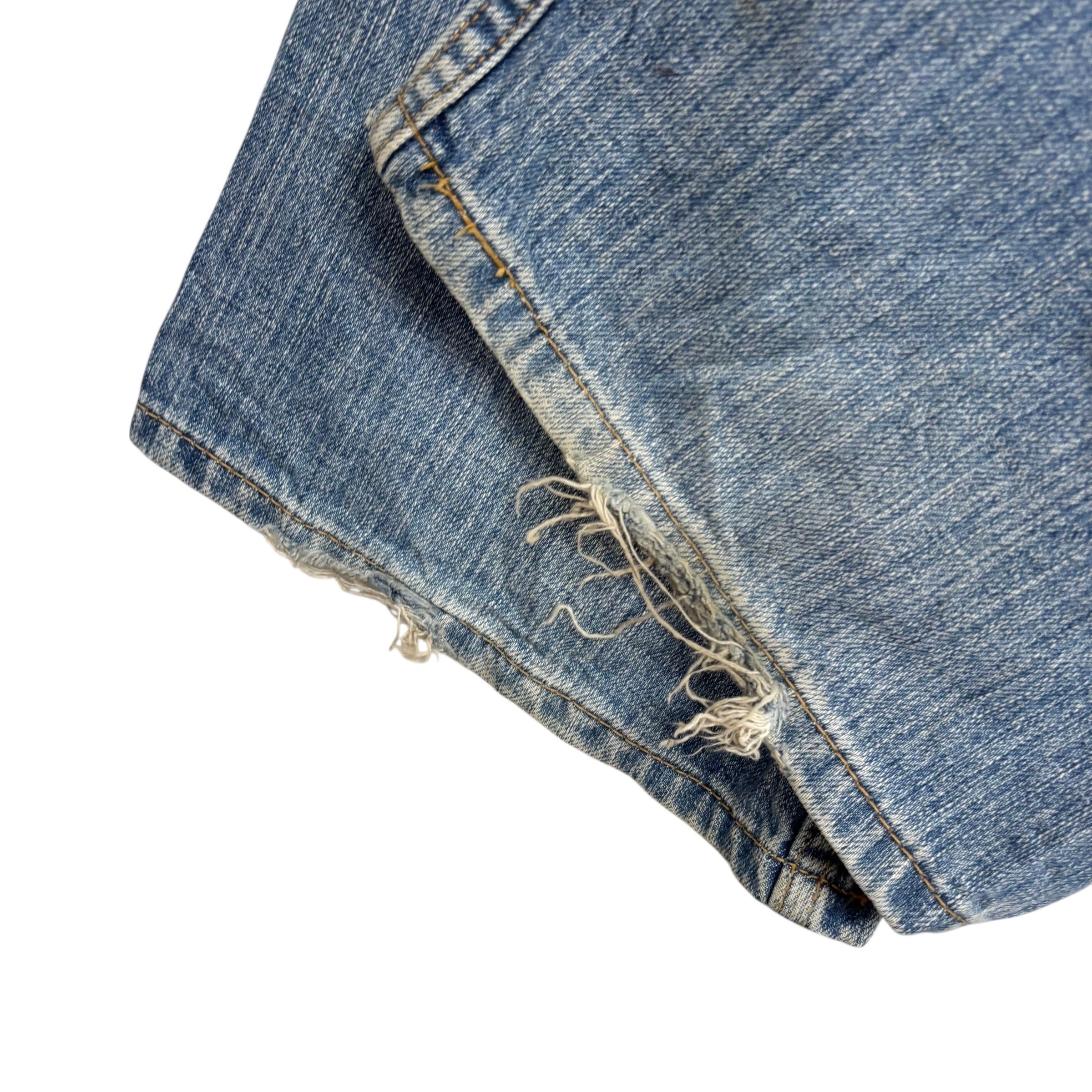 Levis 569 Jeans W38 L30 Mens Mid Blue Baggy Relaxed Straight Fit Vintage Denim