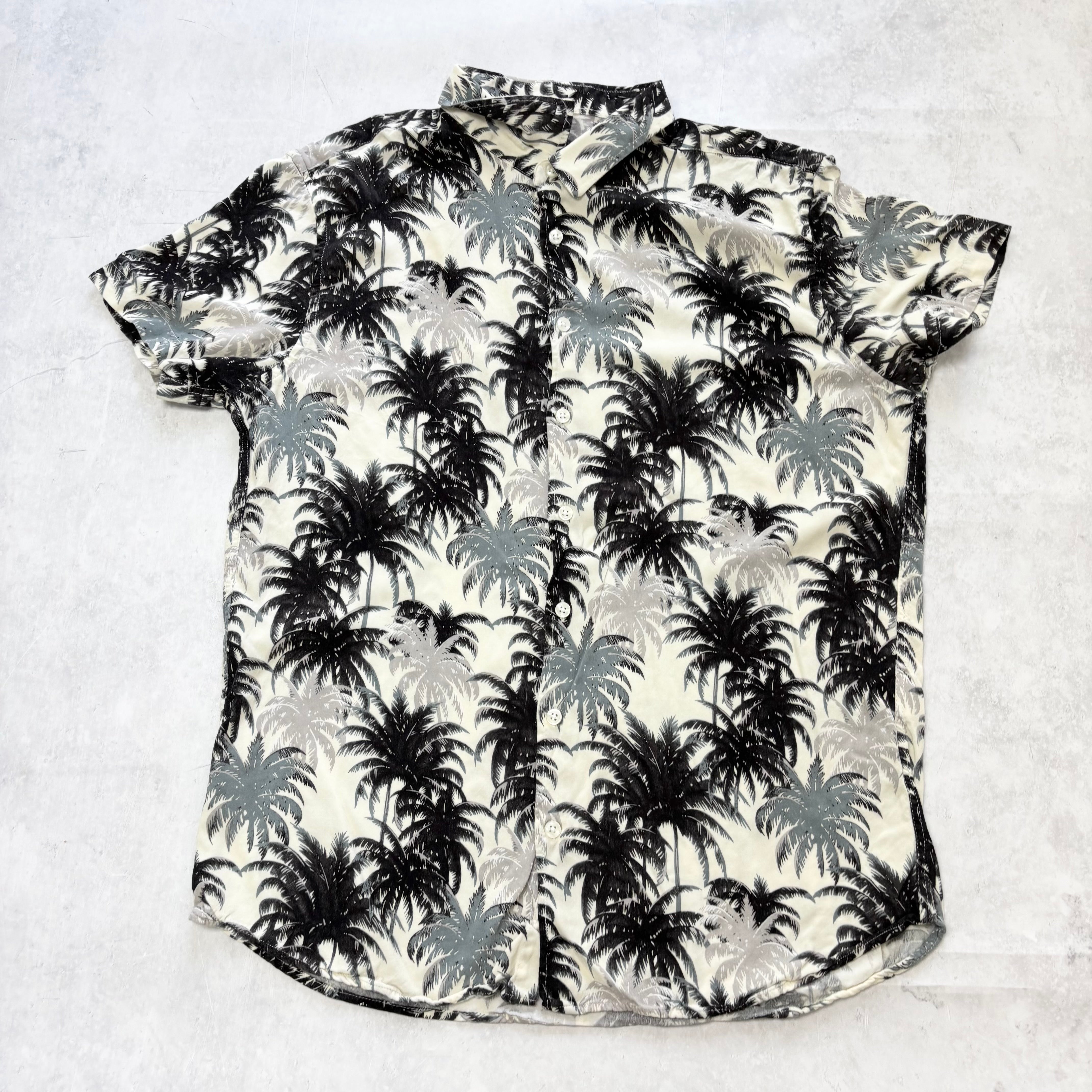 Hawaiian Shirt Mens XL Multi Floral Aloha Short Sleeve Viscose Slim Fit (E)
