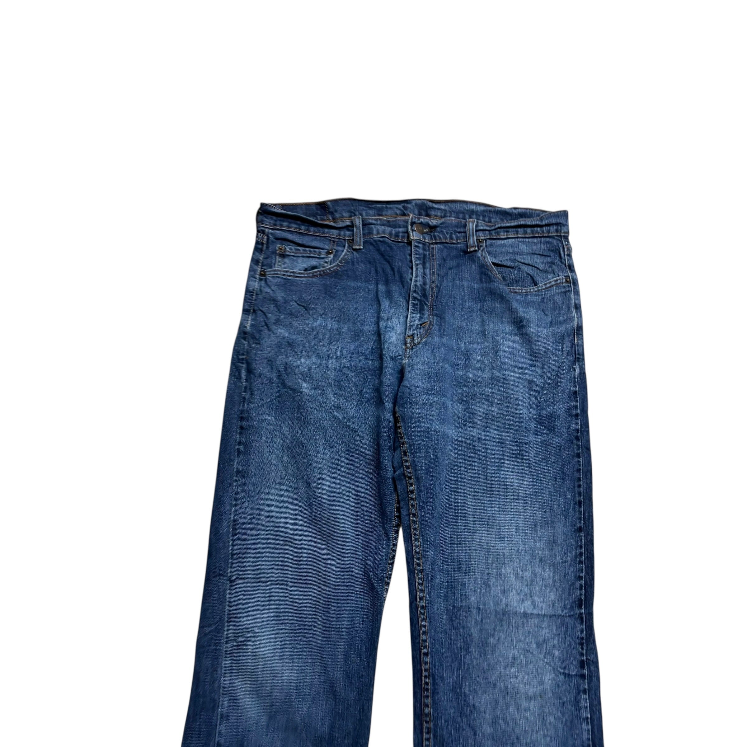 Levis 559 Jeans W36 L34 Mens Dark Blue Baggy Relaxed Straight Fit Stretch Denim