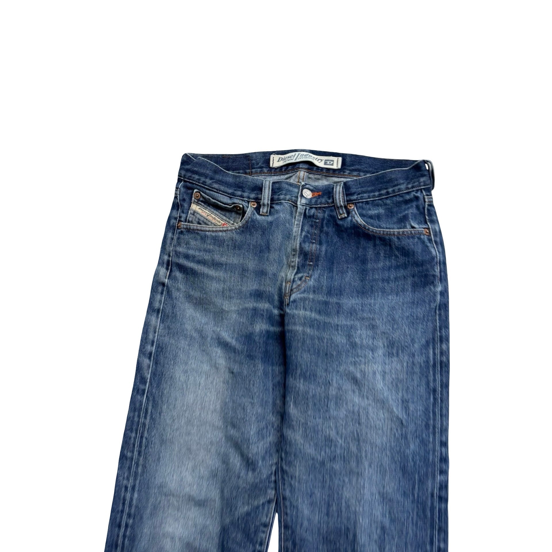 Diesel Kulter Jeans W30 L28 Mens Mid Blue Regular Straight Fit Denim