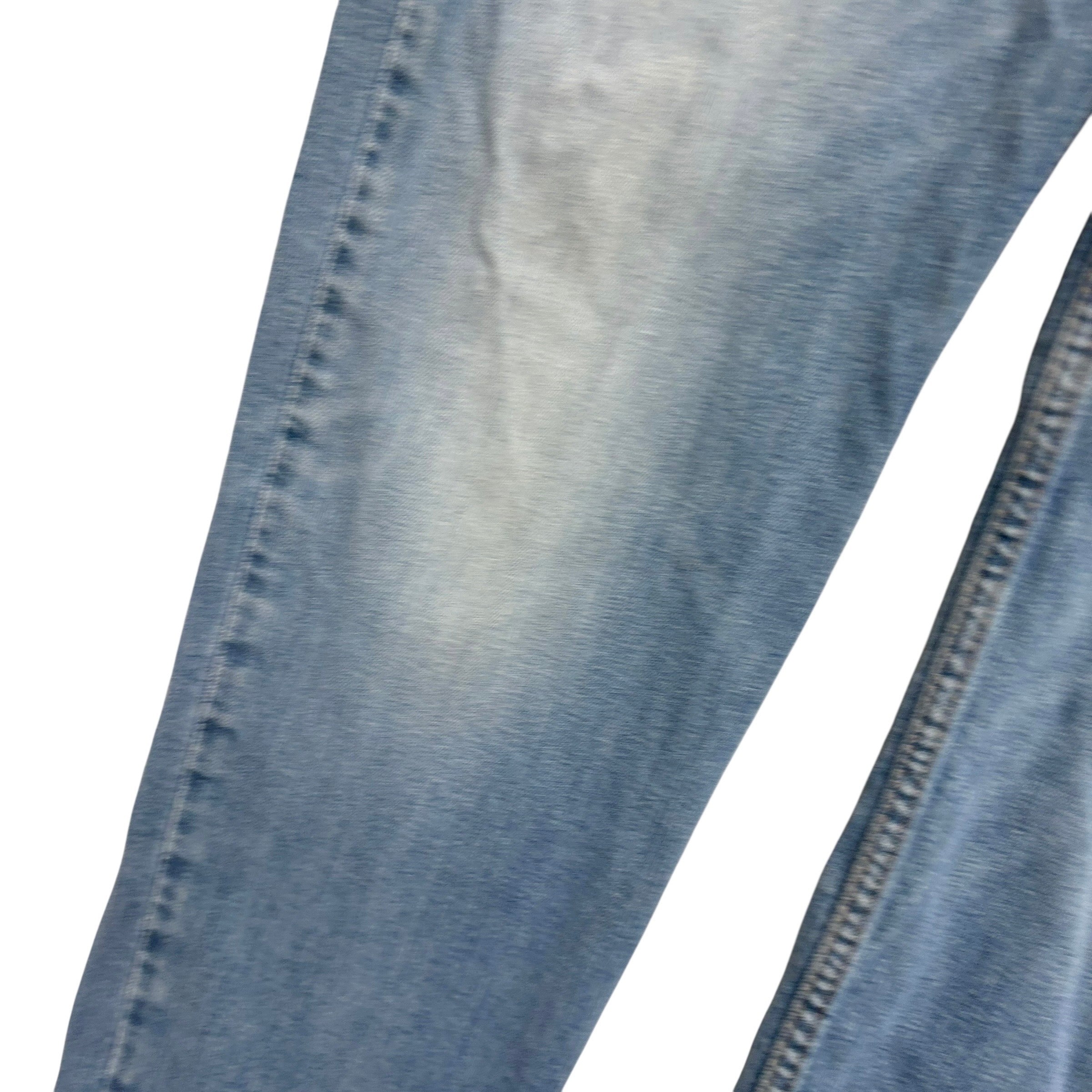 Levis 514 Jeans W32 L32 Mens Light Blue Regular Straight Fit Stretch Denim (F)