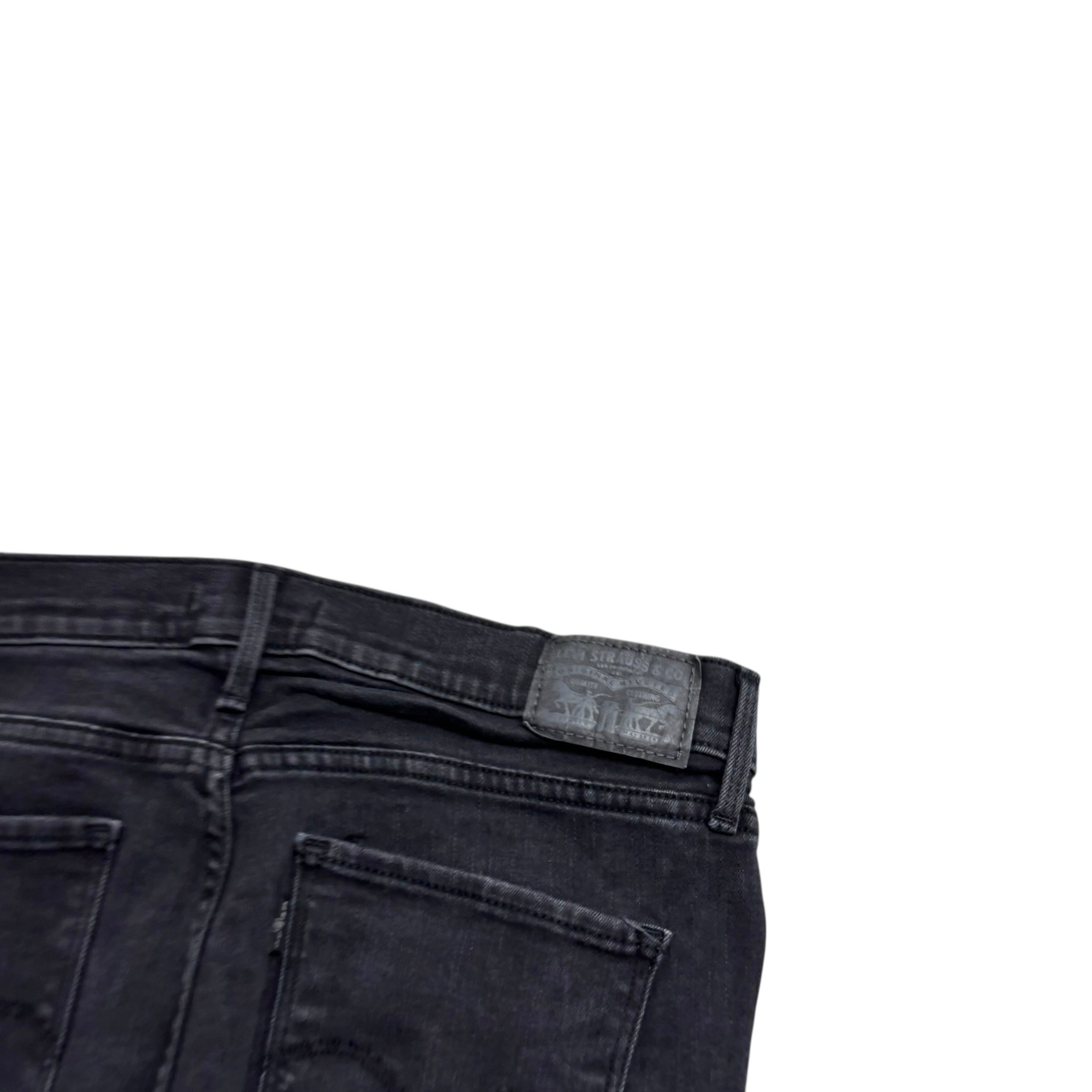 Levis 314 Jeans W31 L34 Womens Black Shaping Straight Stretch Denim