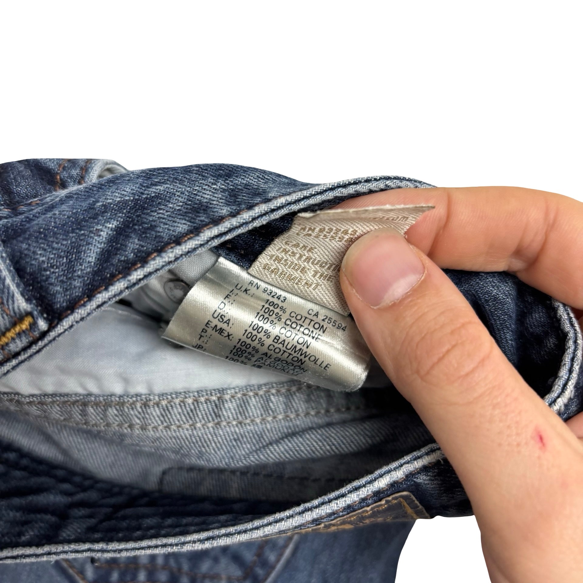 Diesel Safado Jeans W32 L32 Mens Mid Blue Slim Straight Fit Denim (E)