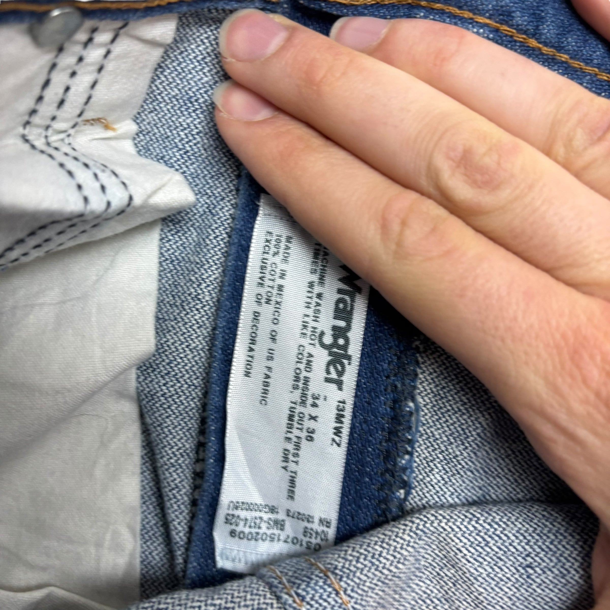 Wrangler Jeans Cowboy Cut W33 L36 Mens Mid Blue 13MWZ Original Fit Denim (E)