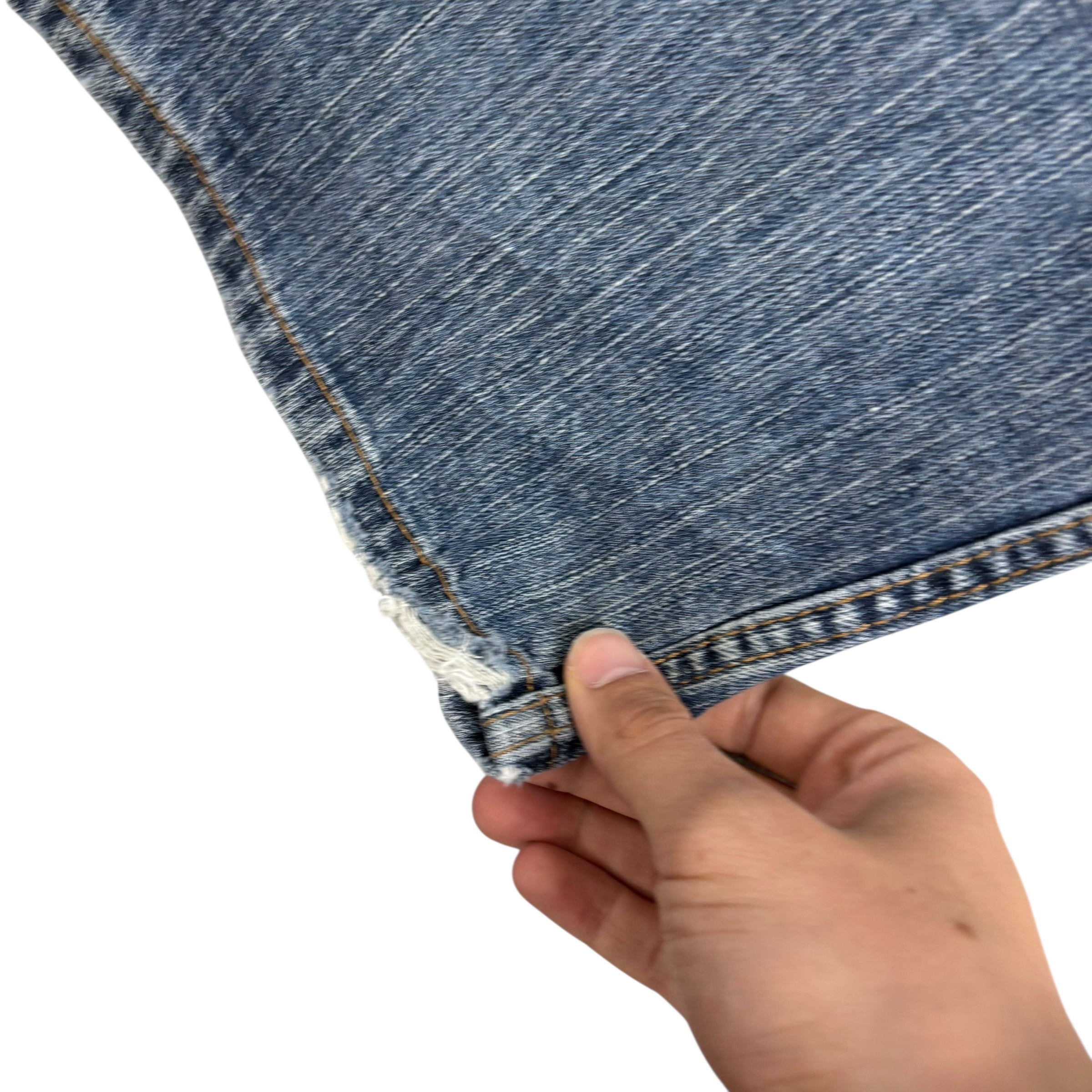 Levis 550 Jeans W44 L32 Mens Mid Blue Baggy Relaxed Straight Fit Denim