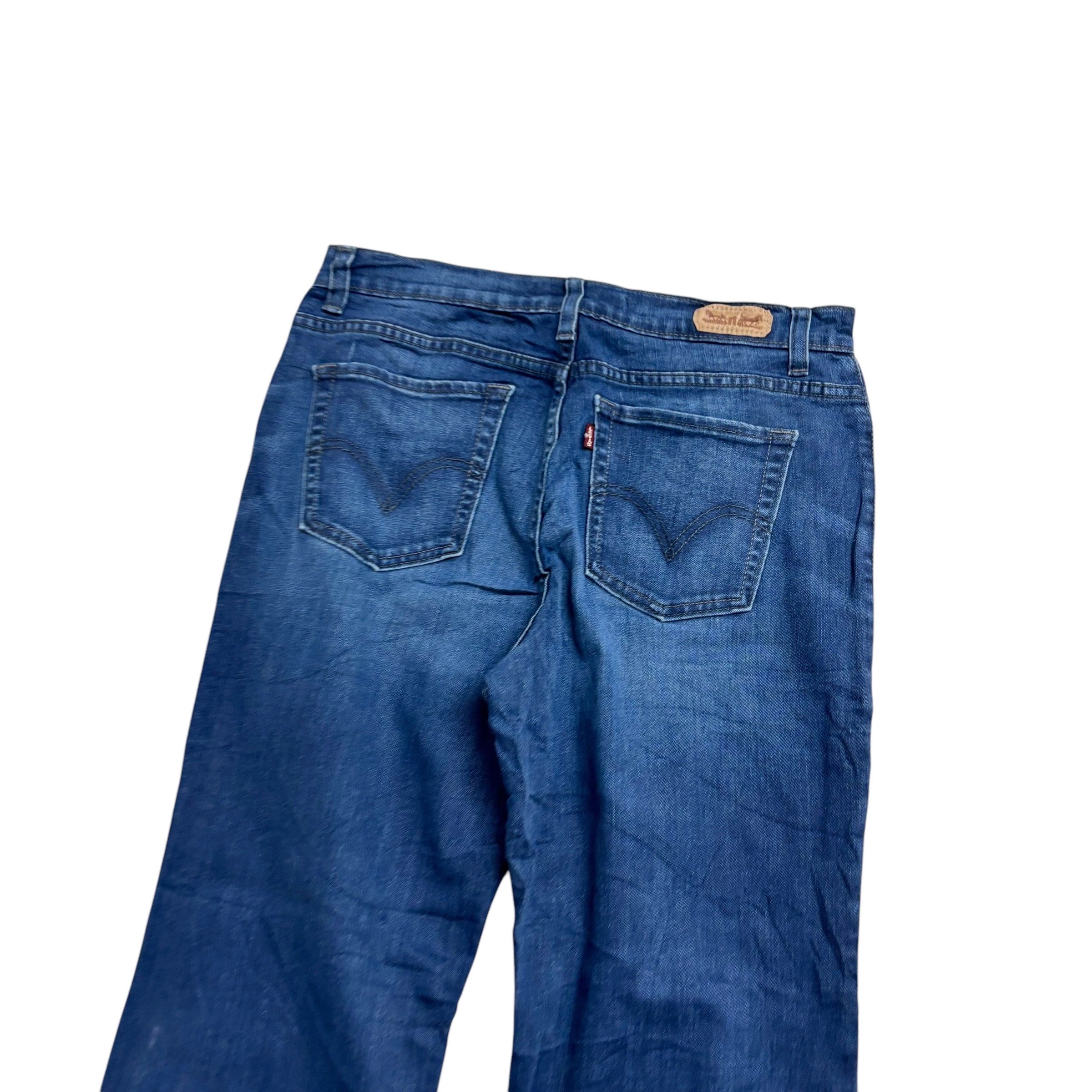 Levis 512 Jeans W30 L27 Womens Mid Blue Regular Bootcut Fit Stretch Denim (E)