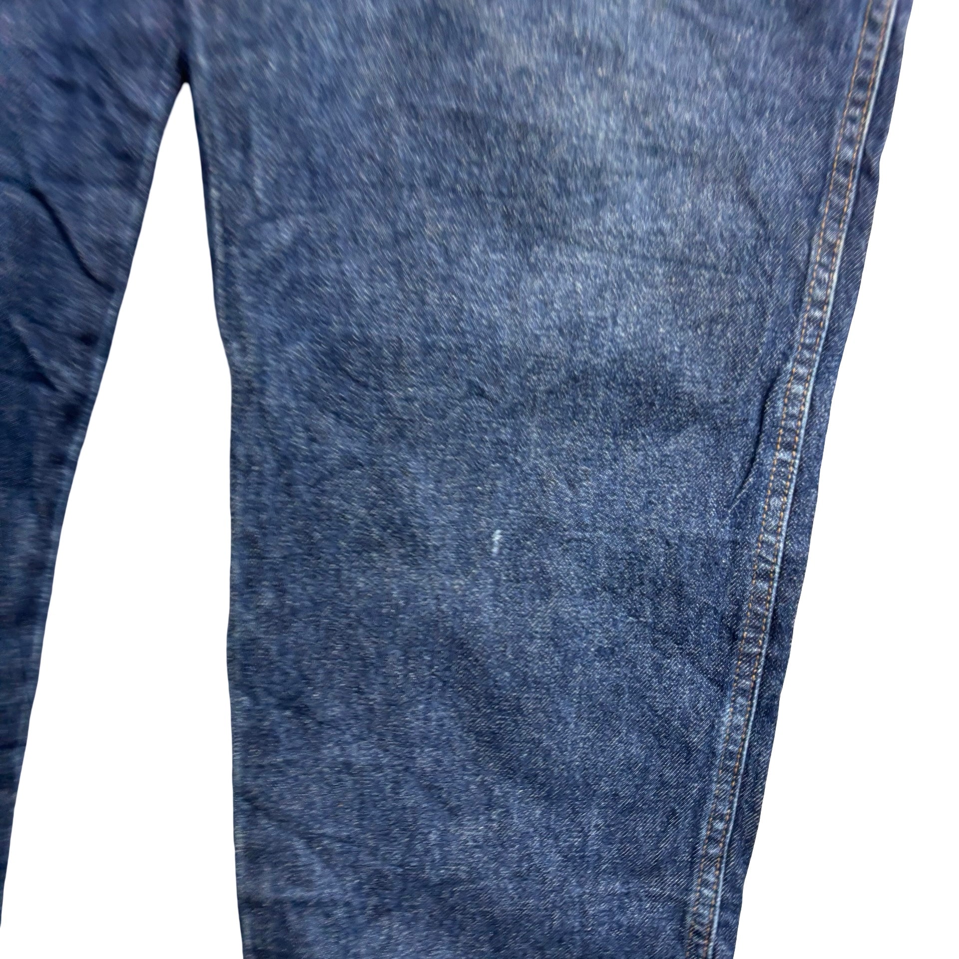 Wrangler Jeans W42 L30 Mens Dark Blue Regular Straight Fit Vintage Denim (E)
