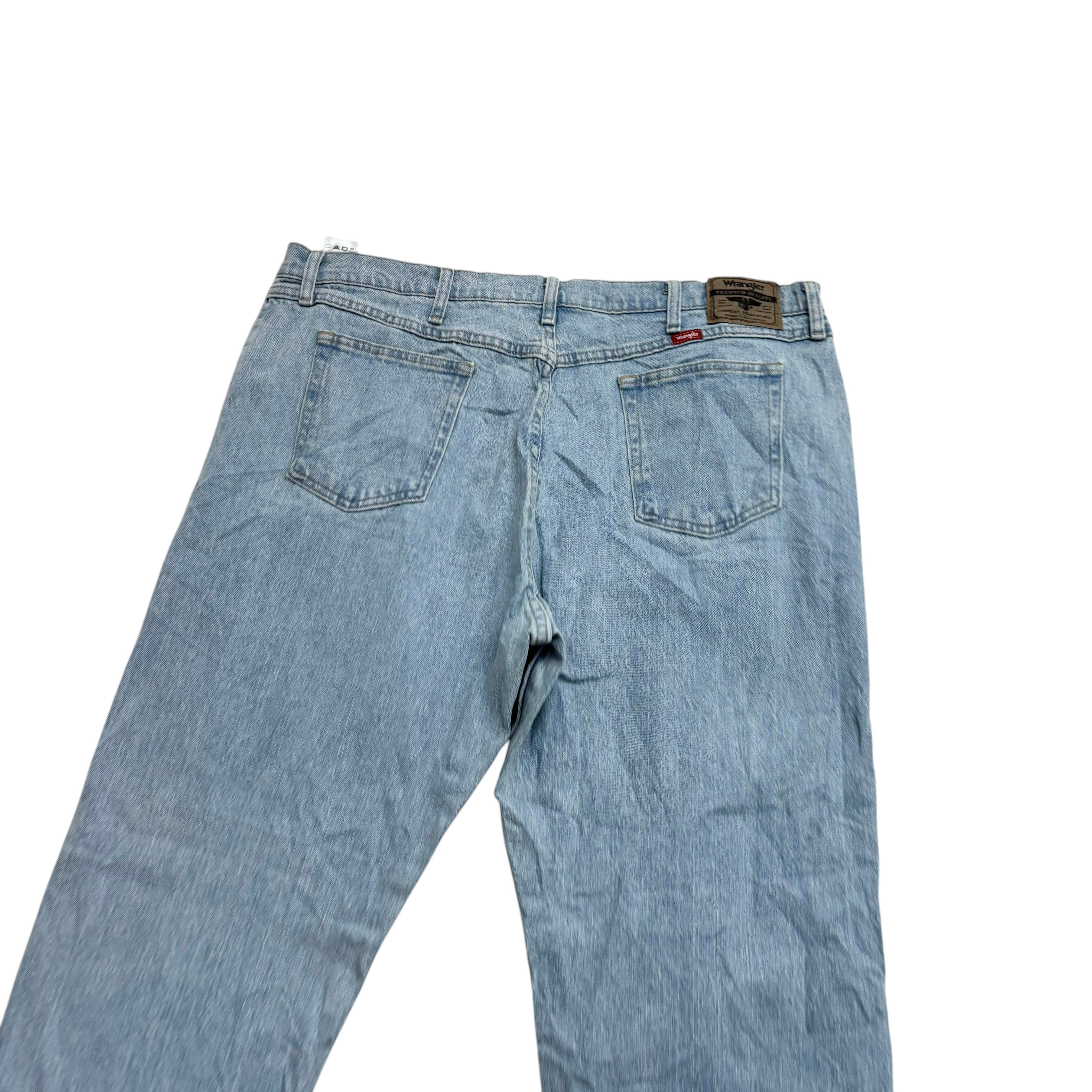 Wrangler Jeans W40 L32 Mens Light Blue Relaxed Straight Fit Stretch Denim (E)