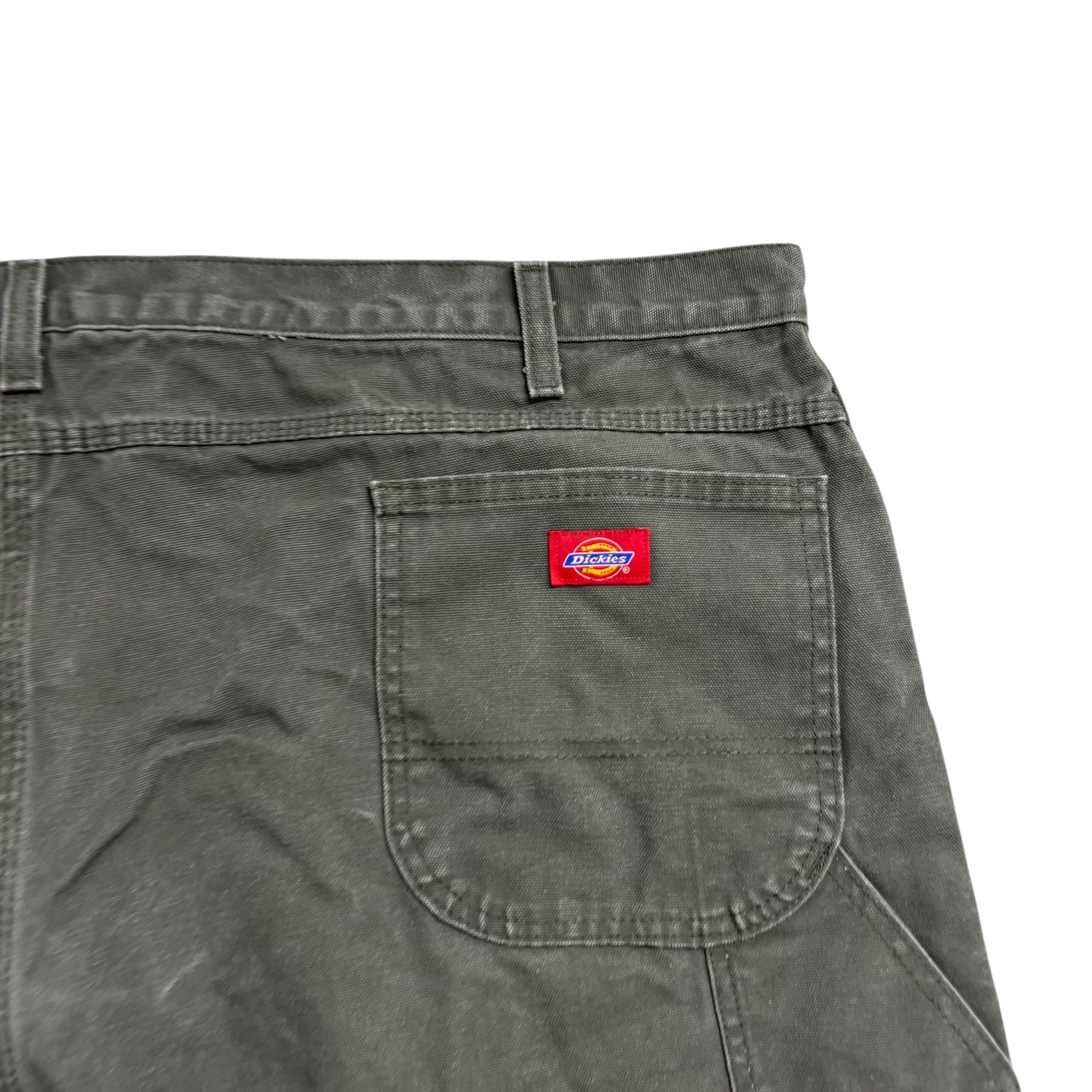 Dickies Carpenter Pants W50 L30 Mens Green Relaxed Straight Fit Vintage Trousers