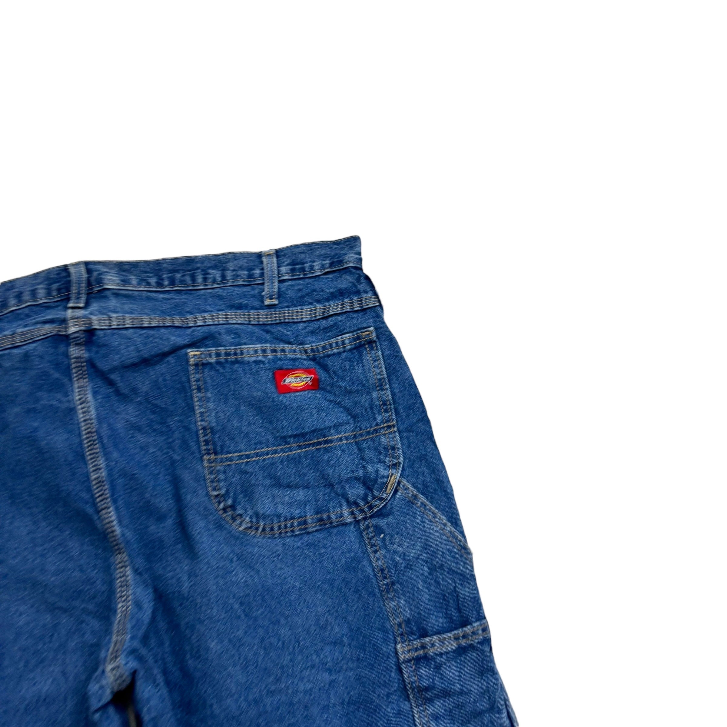 Dickies Carpenter Jeans W40 L34 Mens Mid Blue Relaxed Straight Fit Pants