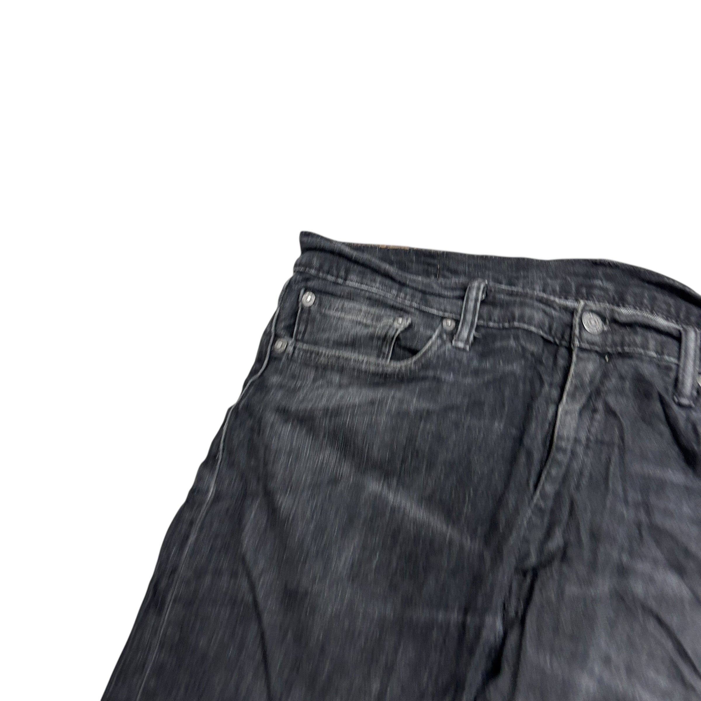 Levis 513 Jeans W36 L34 Mens Black Slim Straight Fit Stretch Denim
