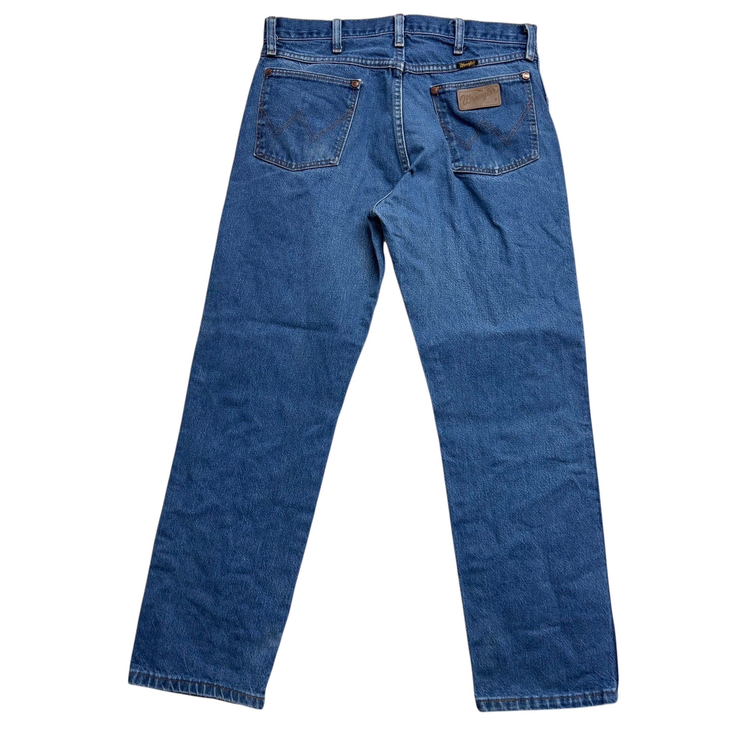 Wrangler Jeans Cowboy Cut W32 L30 Mens Mid Blue 13MWZ Vintage USA Made (F)