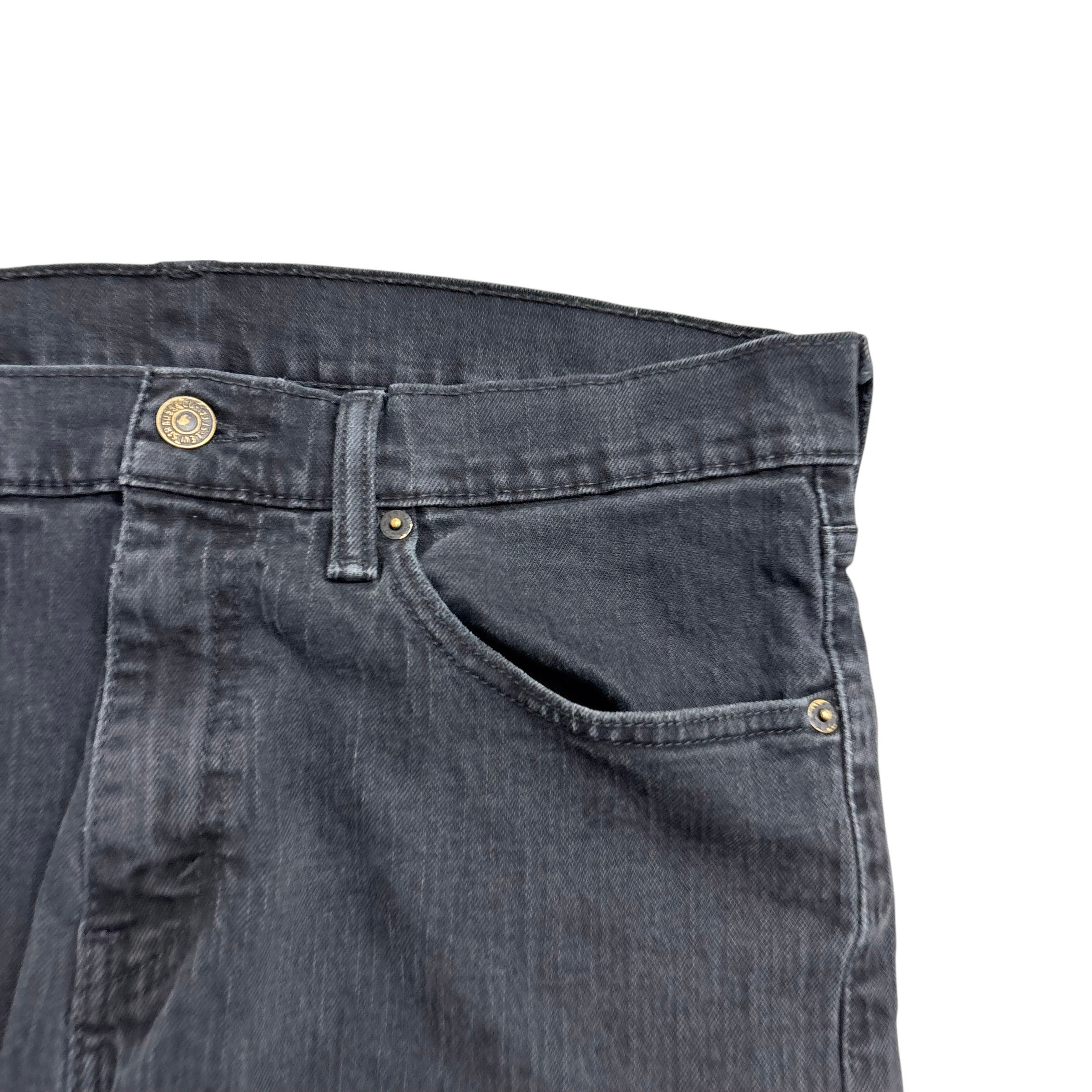 Levis 511 Jeans W34 L32 Mens Black Slim Fit Stretch Vintage Denim