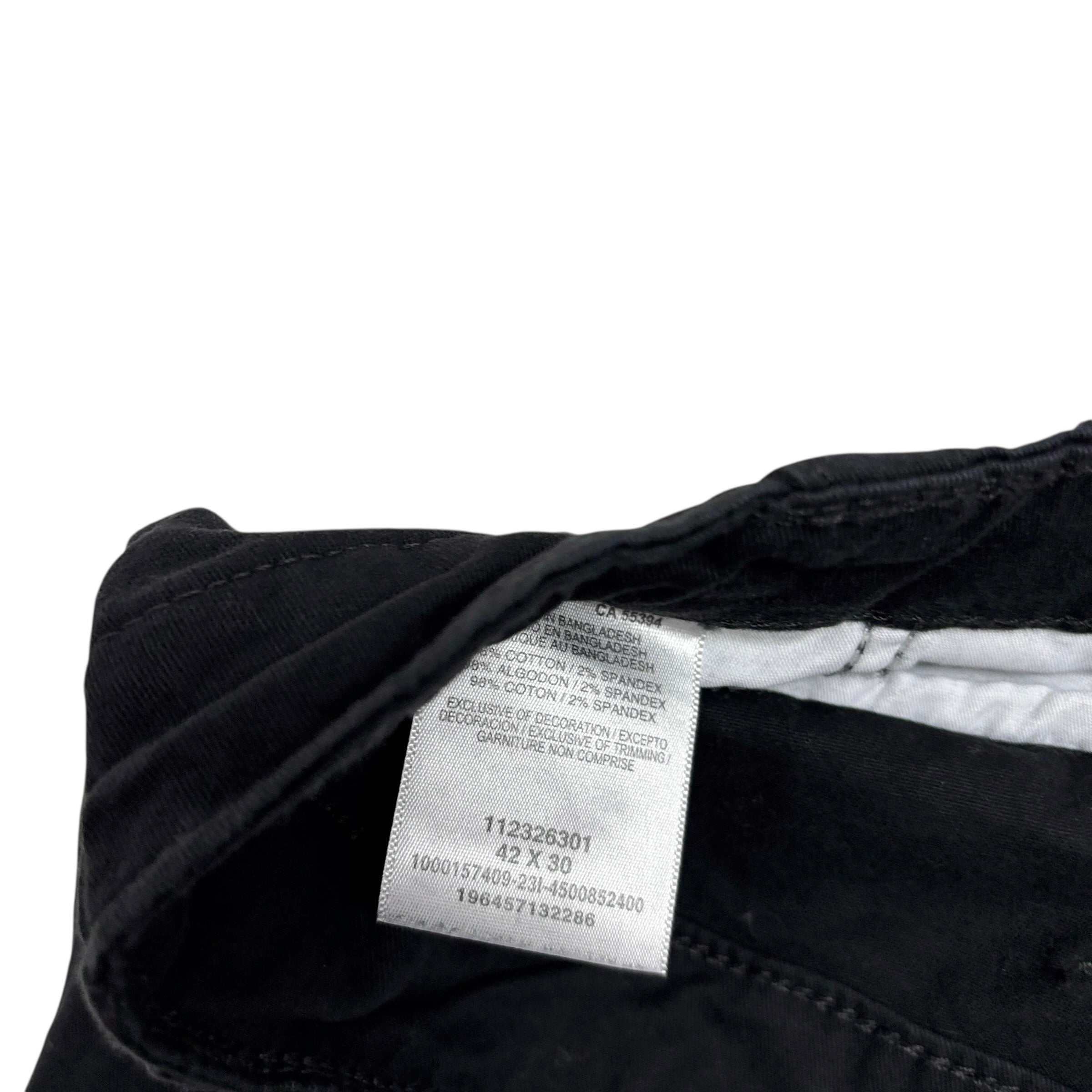 Wrangler Cargo Pants W42 L29 Mens Black Regular Tapered Fit Stretch (E)