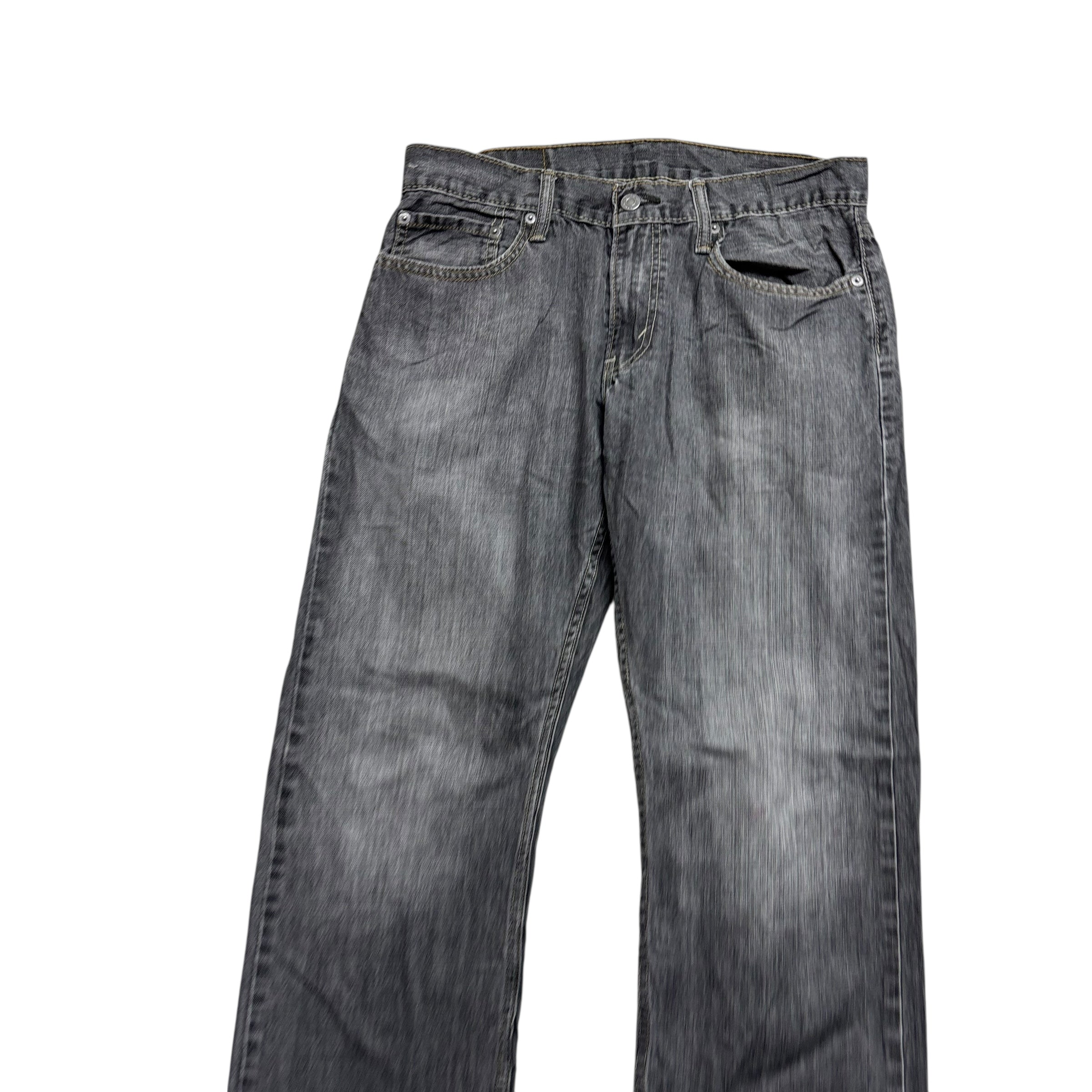 Levis 514 Jeans W32 L30 Mens Grey Regular Straight Fit Vintage Denim