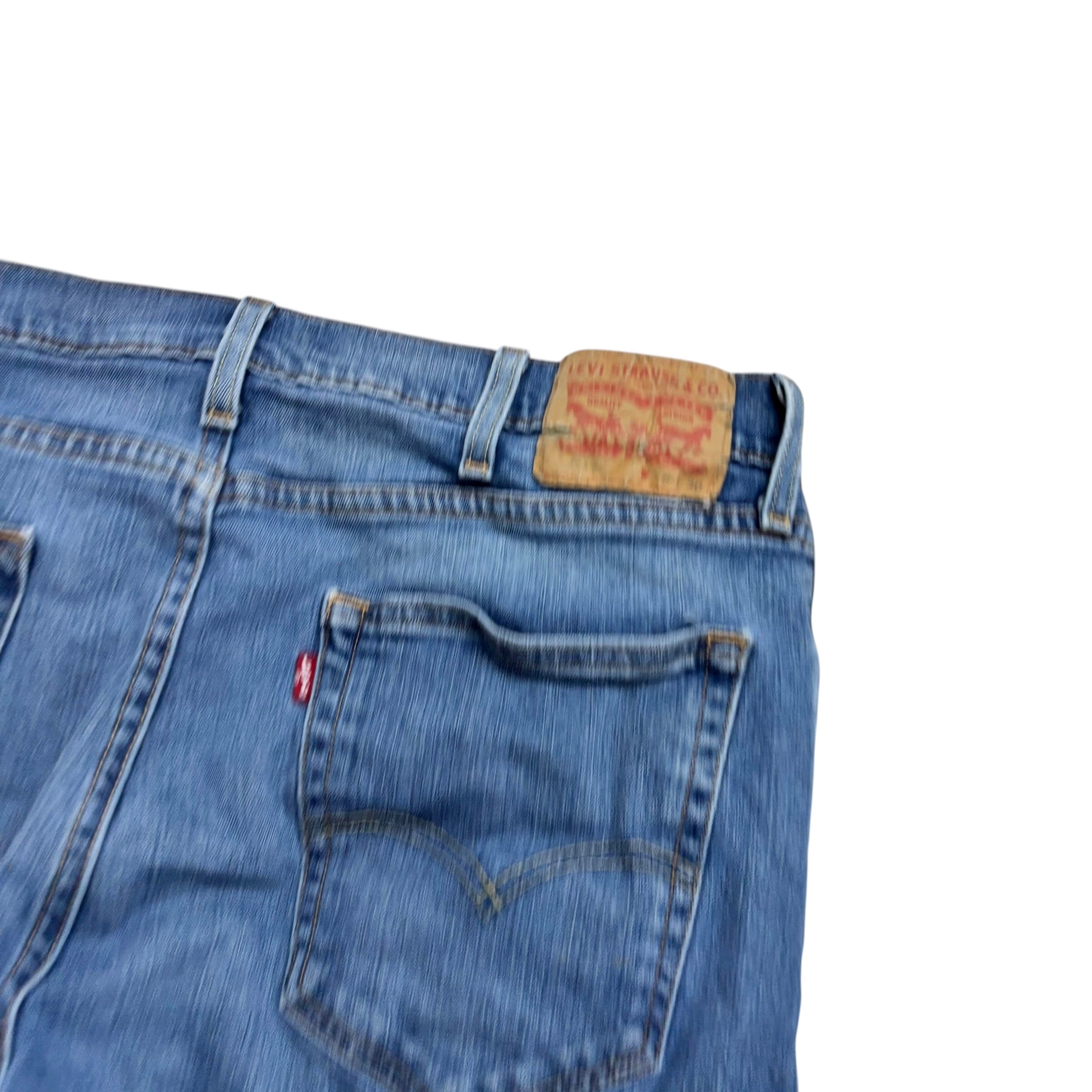 Levis 512 Jeans W36 L29 Mens Mid Blue Slim Tapered Fit Stretch Denim (F)