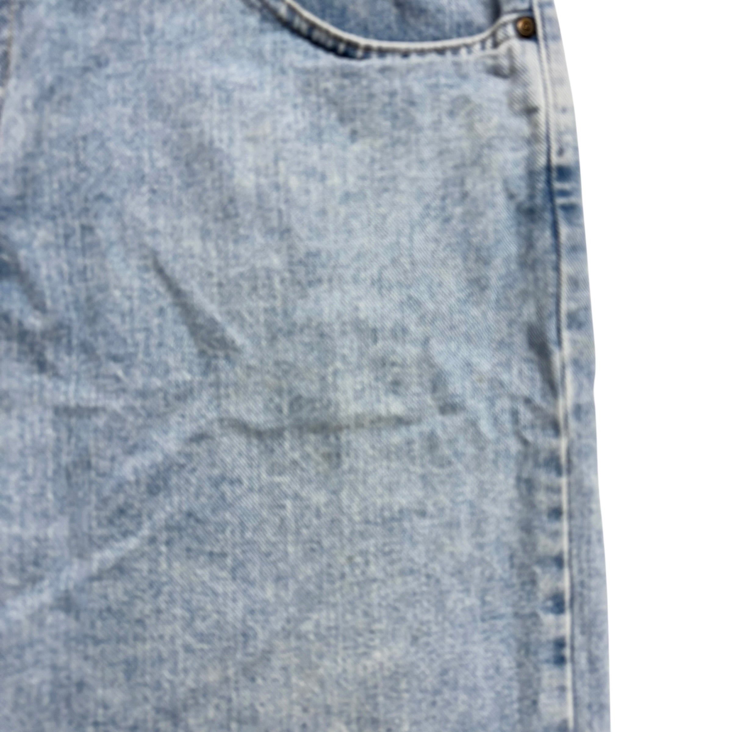 Wrangler Baggy Jorts W38 Mens Denim Shorts Light Blue Relaxed Fit