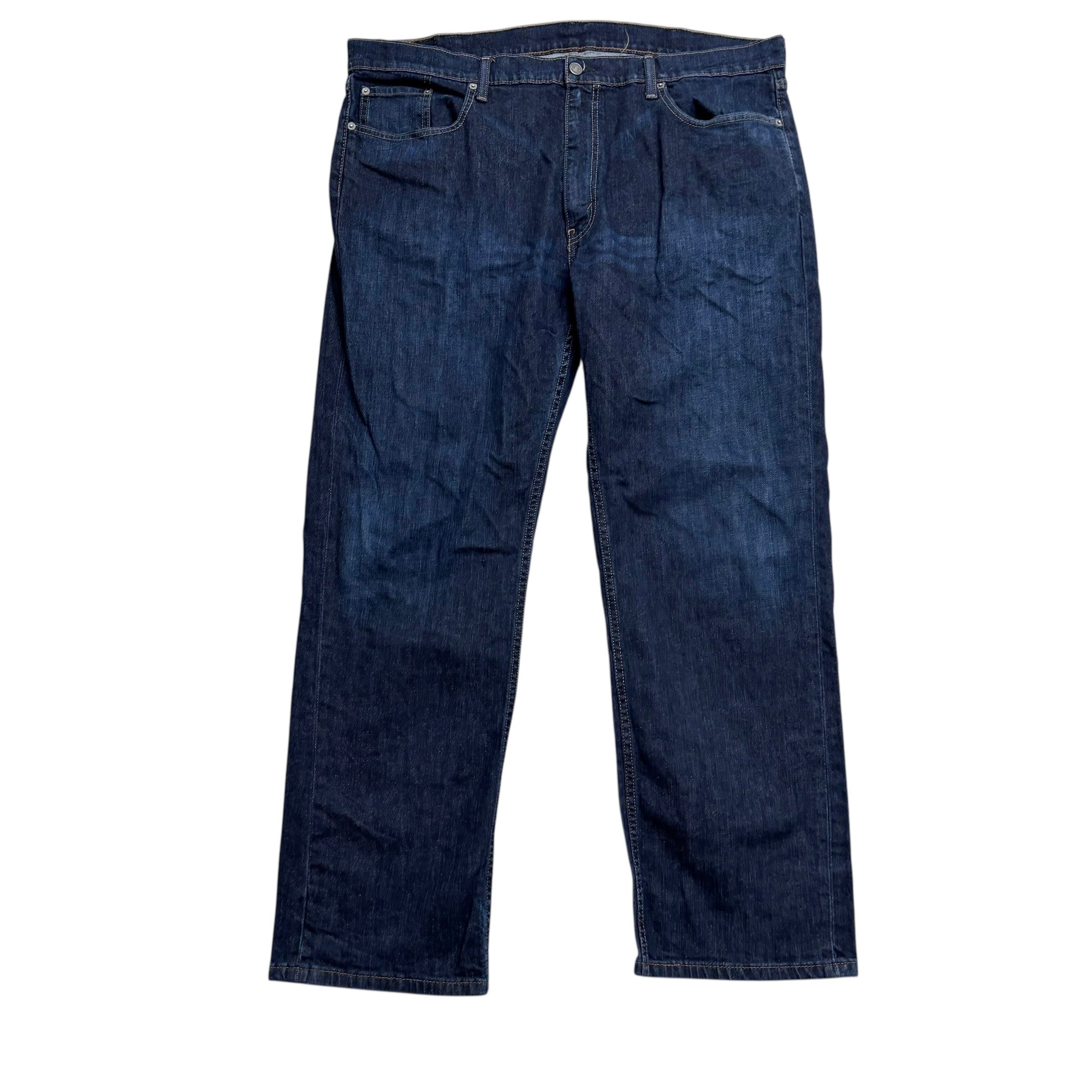 Levis 559 Jeans W42 L32 Mens Dark Blue Baggy Relaxed Straight Fit Stretch Denim