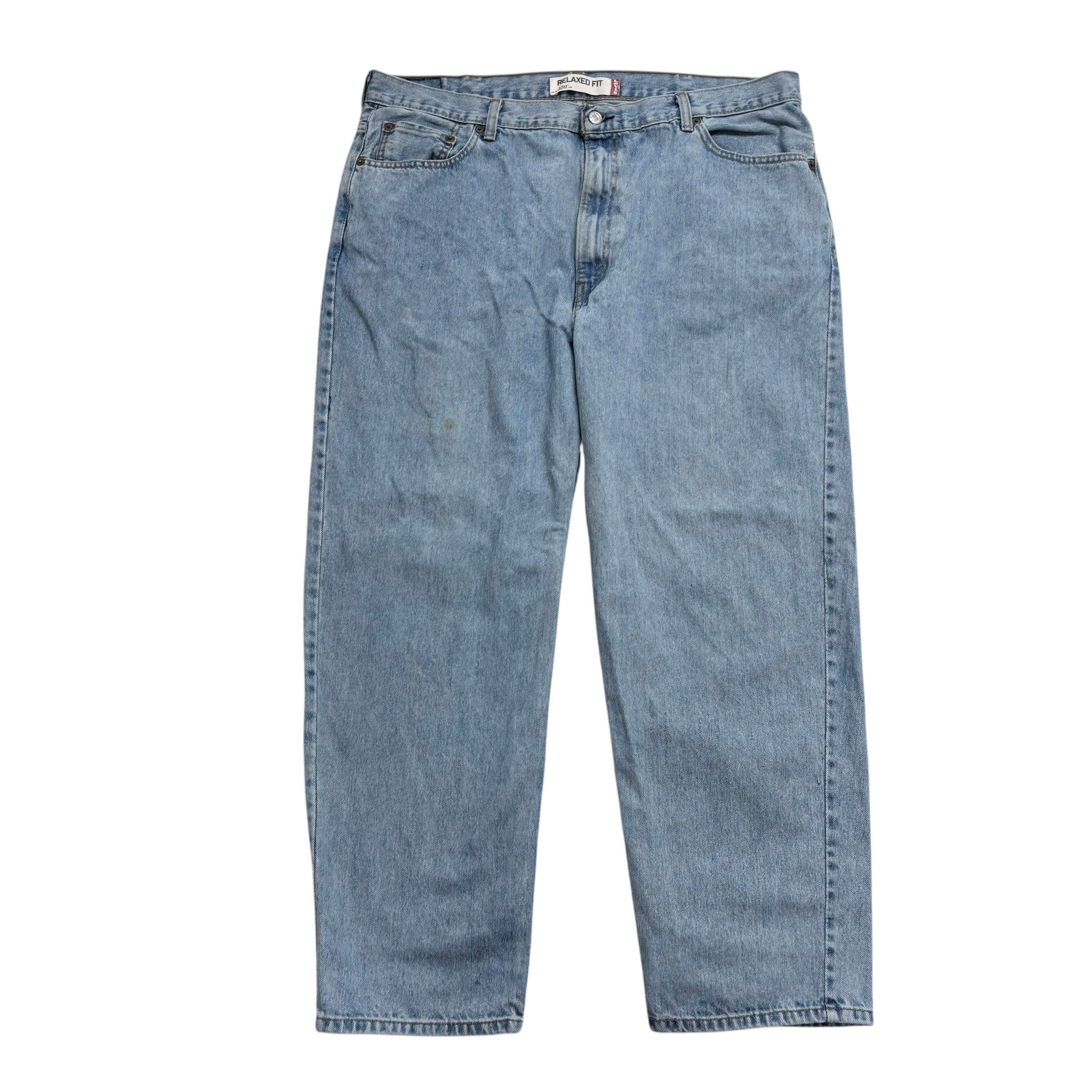 Levis 550 Jeans W42 L30 Mens Light Blue Baggy Relaxed Straight Fit Vintage Denim