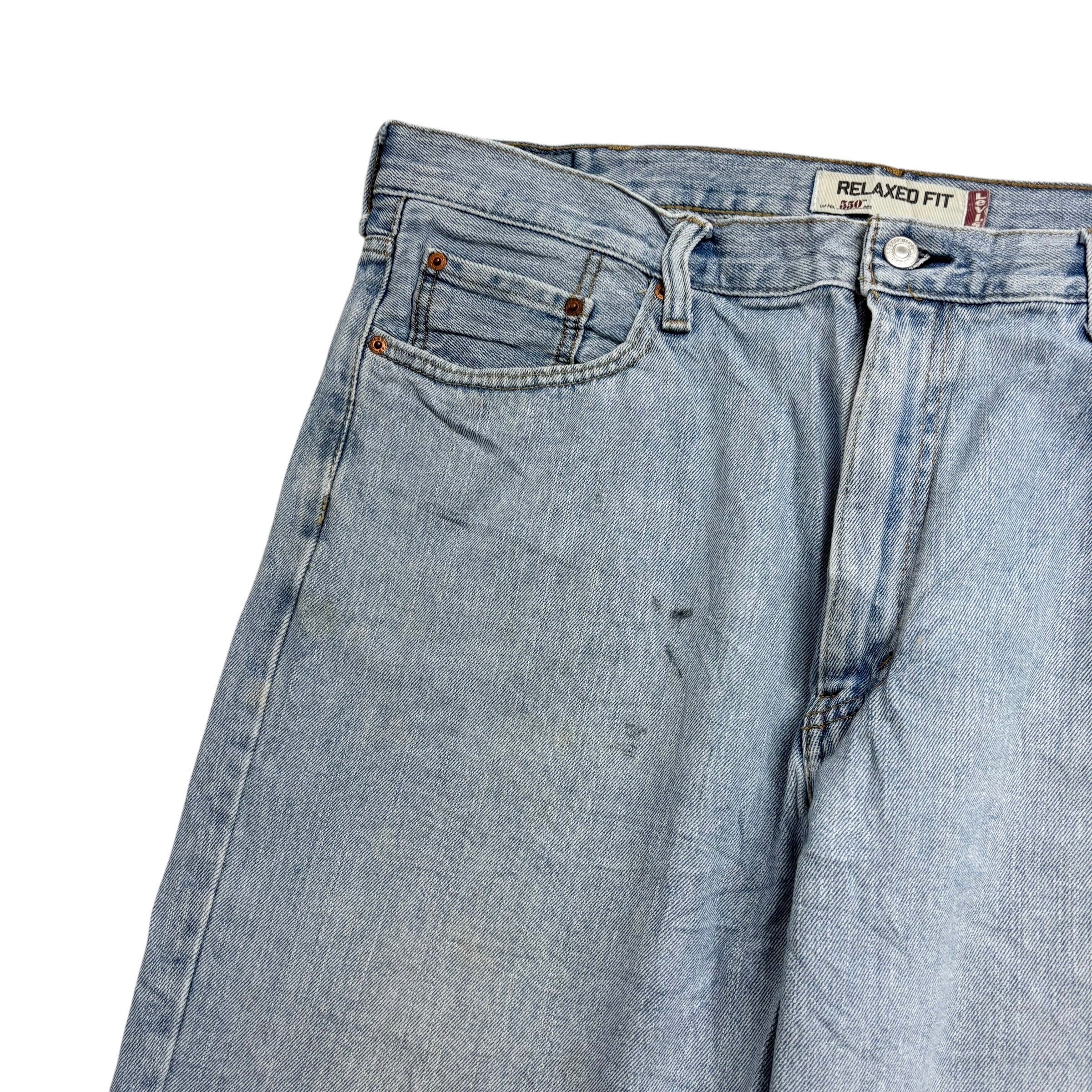 Levis 550 Jeans W40 L30 Mens Light Blue Baggy Relaxed Straight Vintage Denim