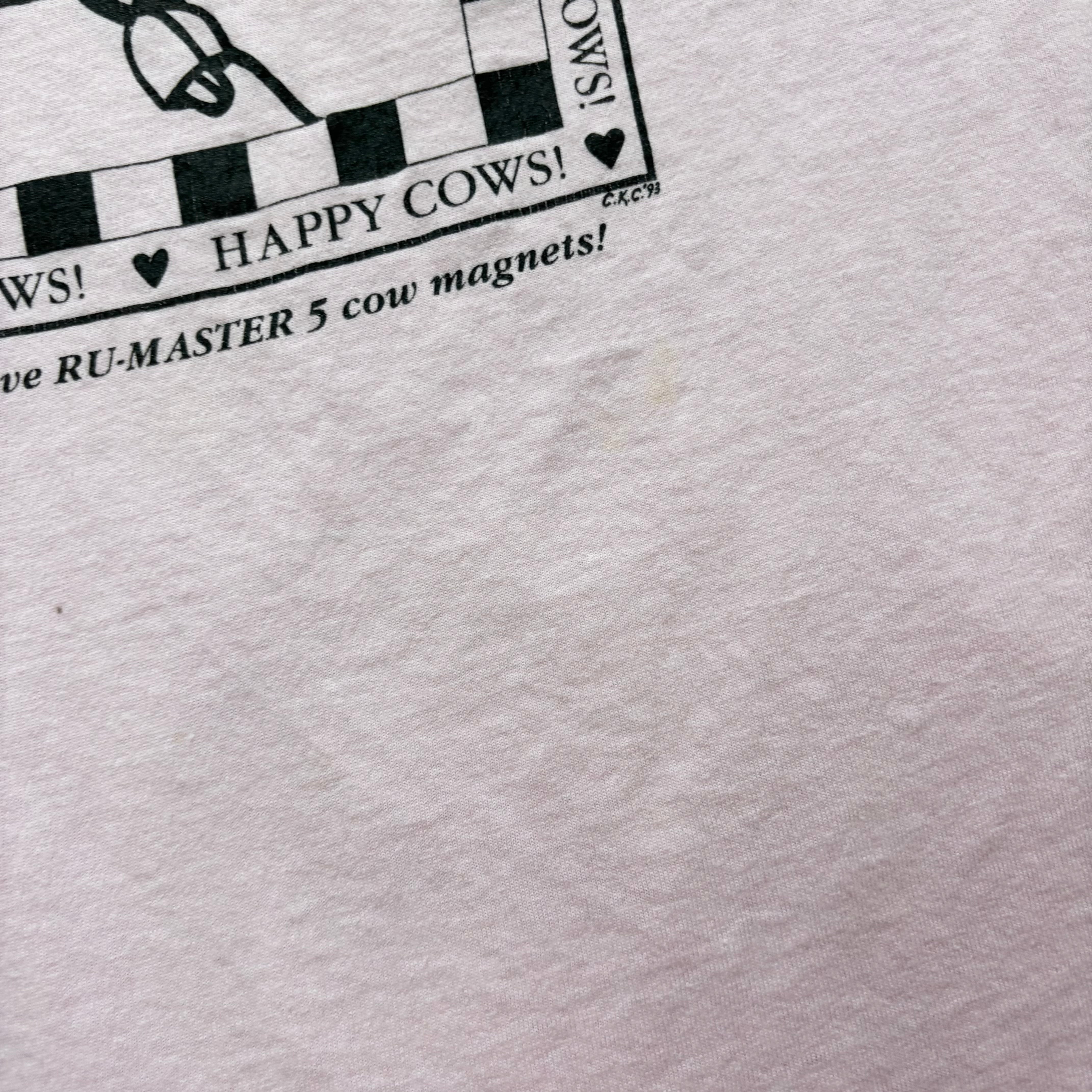 Vintage T Shirt Mens Large Pink Single Stitch Graphic Print 90s USA